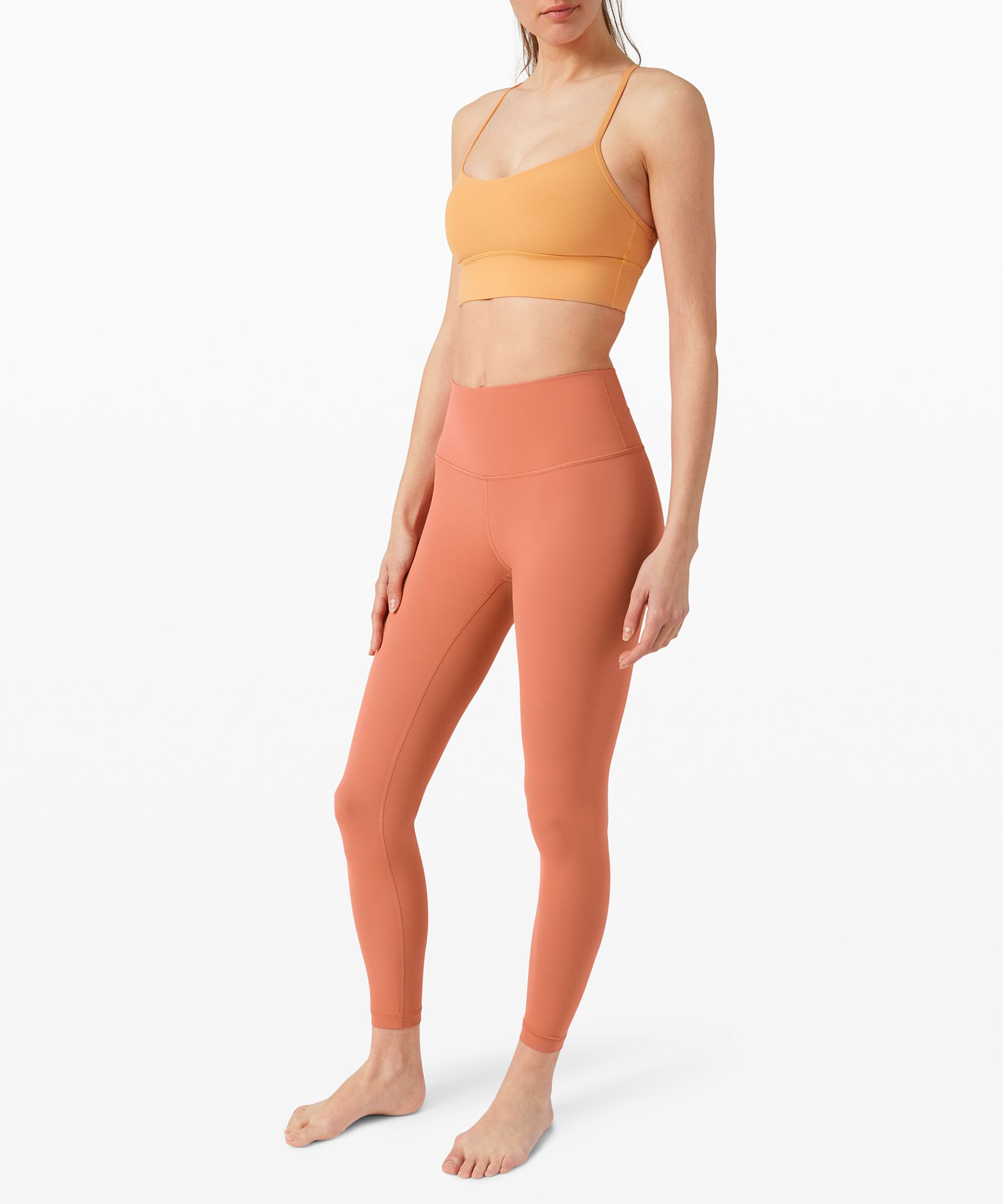 Lululemon Wunder Under Super High-rise Tight *full-on Luxtreme Online Only 28" In Orange