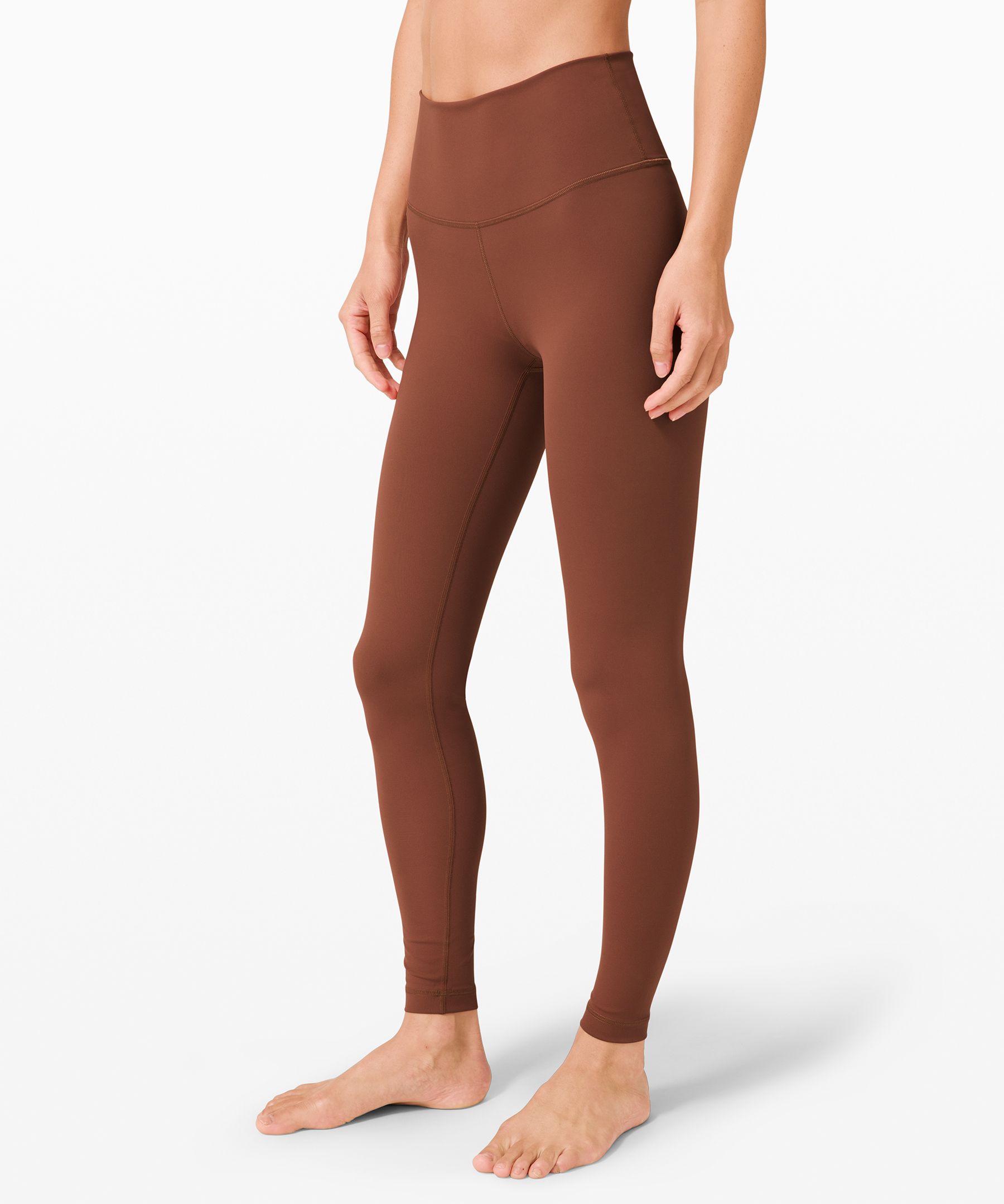 Lululemon Wunder Under High-rise Tight 28" *full-on Luxtreme In Brown