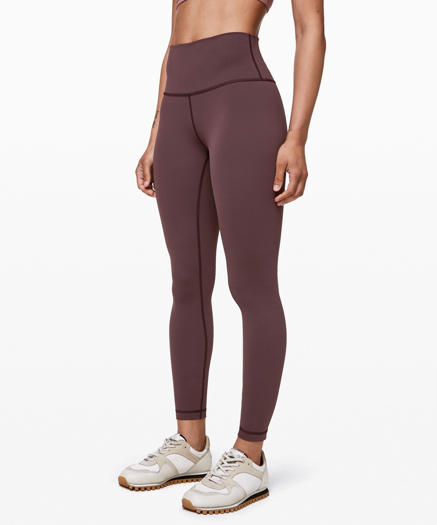 Lululemon Wunder Under High-rise Tight 25 *full-on Luxtreme In Cherry Cola