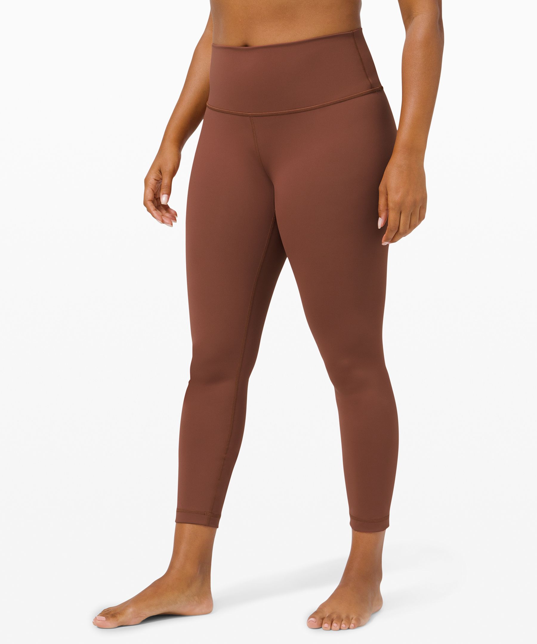 Lululemon Wunder Under High-rise Tight 25" *full-on Luxtreme In Brown