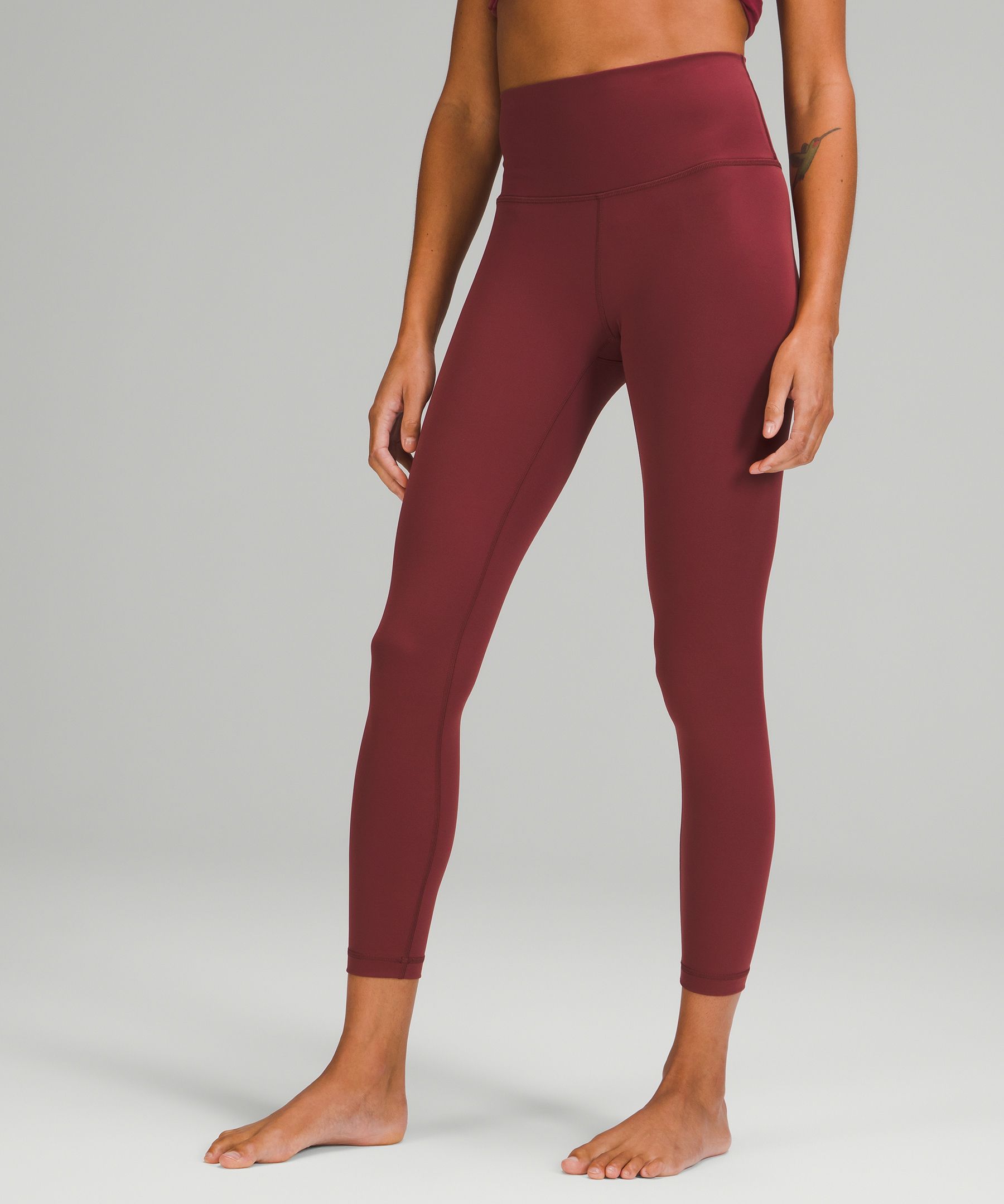 Lululemon Wunder Under High-rise Tights 25" Full-on Luxtreme In Mulled Wine