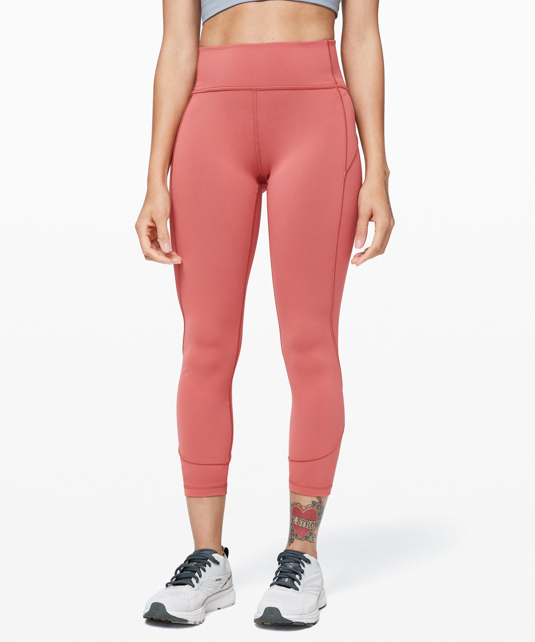 Lululemon In Movement 7/8 Tight *Everlux 25 Mineral Blue Leggings