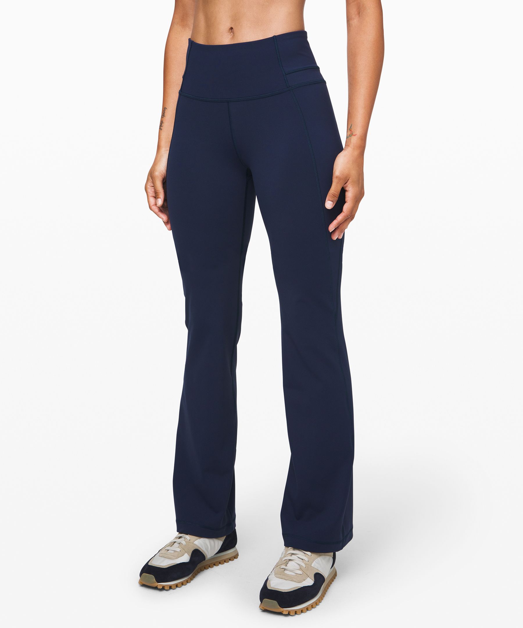 Lululemon Groove Pant Bootcut 32 online Only Full on Luxtreme In Navy ModeSens