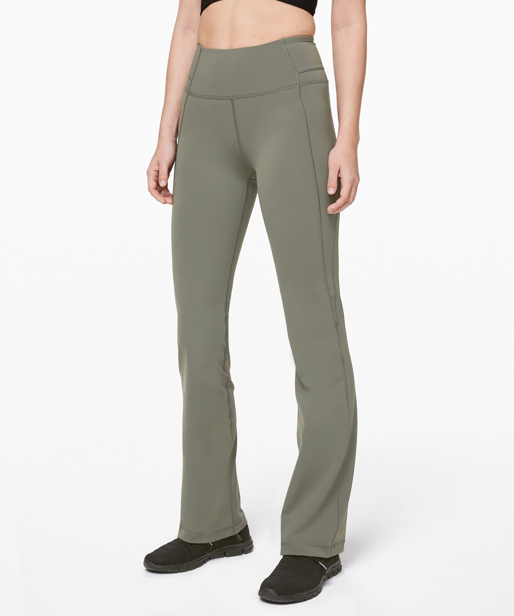 Lululemon Groove Pant Bootcut 32 *online Only Full-on Luxtreme In Grey  Sage