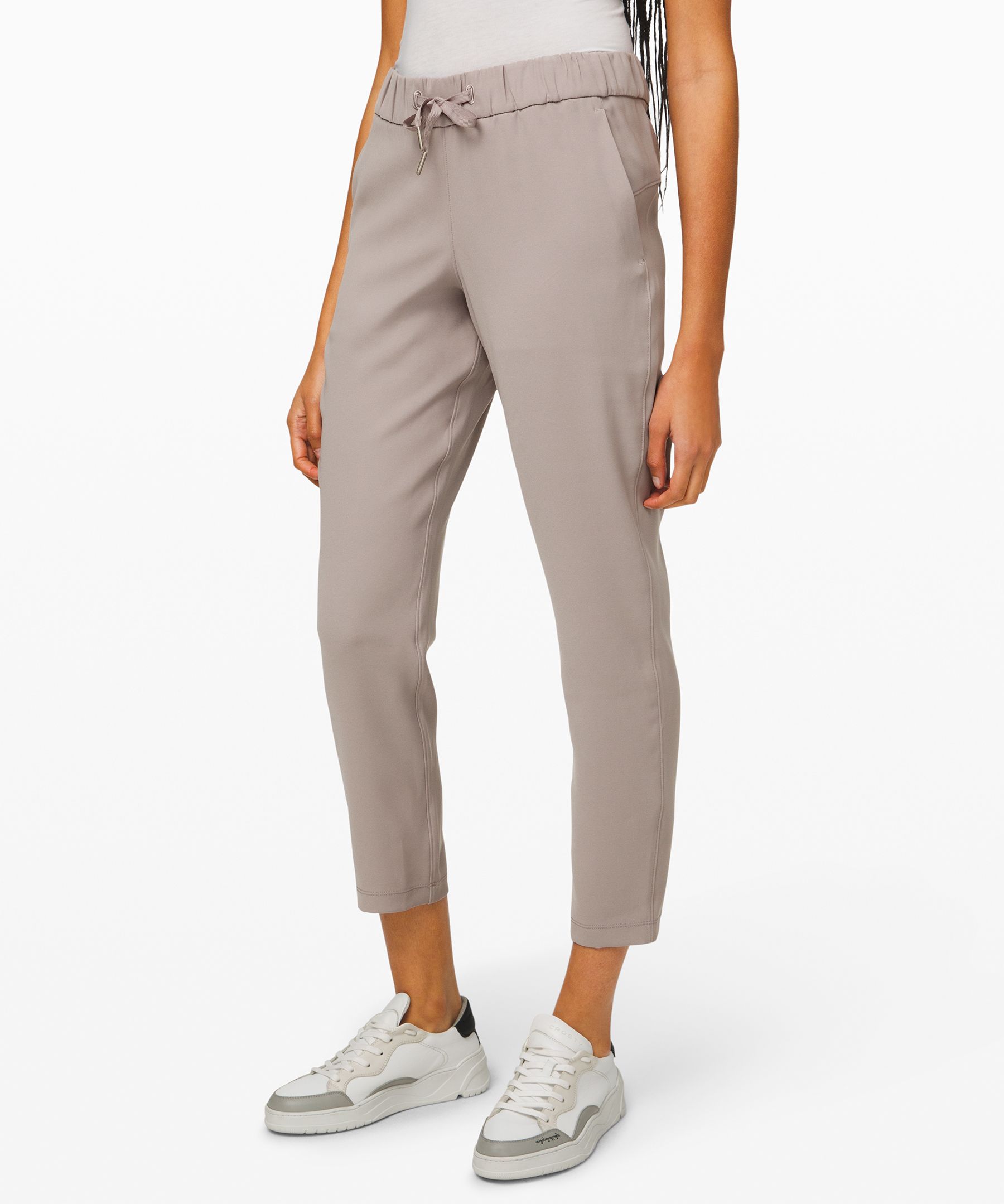 Lululemon On the Fly Wide-Leg 7/8 Pant Woven Grey Sage SZ 8