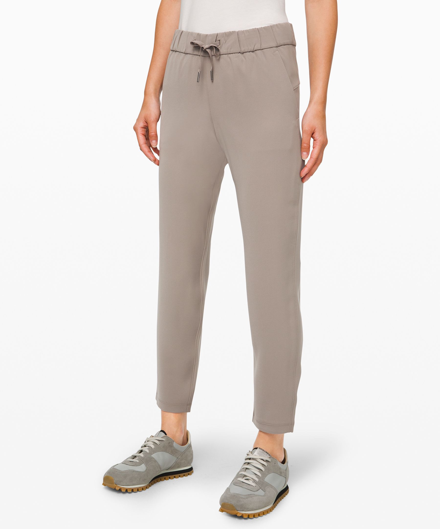 Lululemon On The Fly 7/8 Pant *woven In Carbon Dust