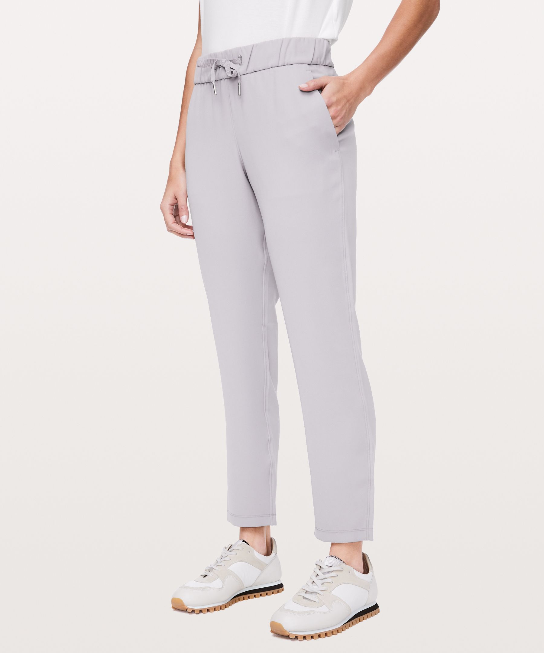 Lululemon On The Fly 7/8 Pant 27 In Grey