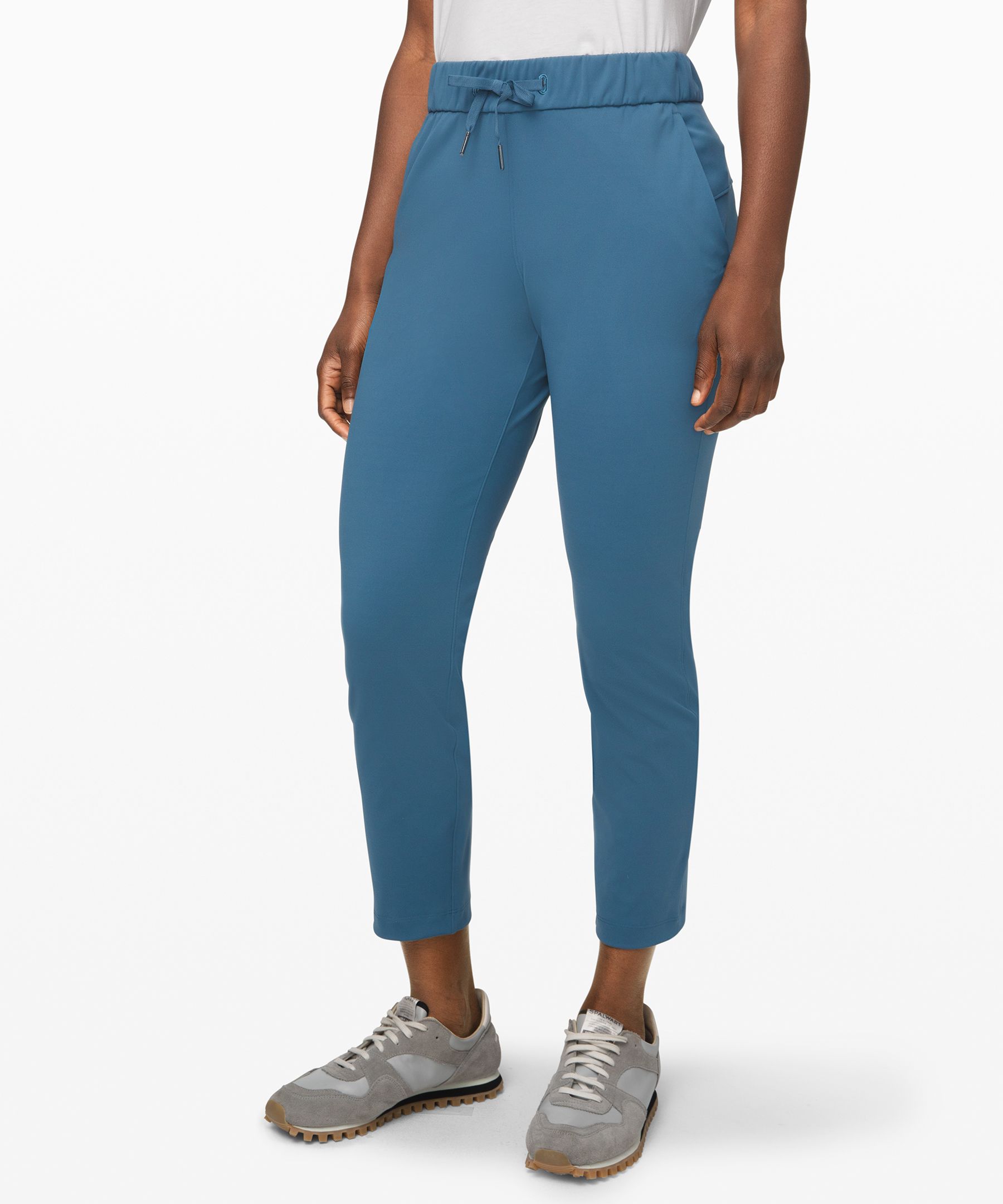 Lululemon On The Fly 7/8 Pant 28" In Petrol Blue