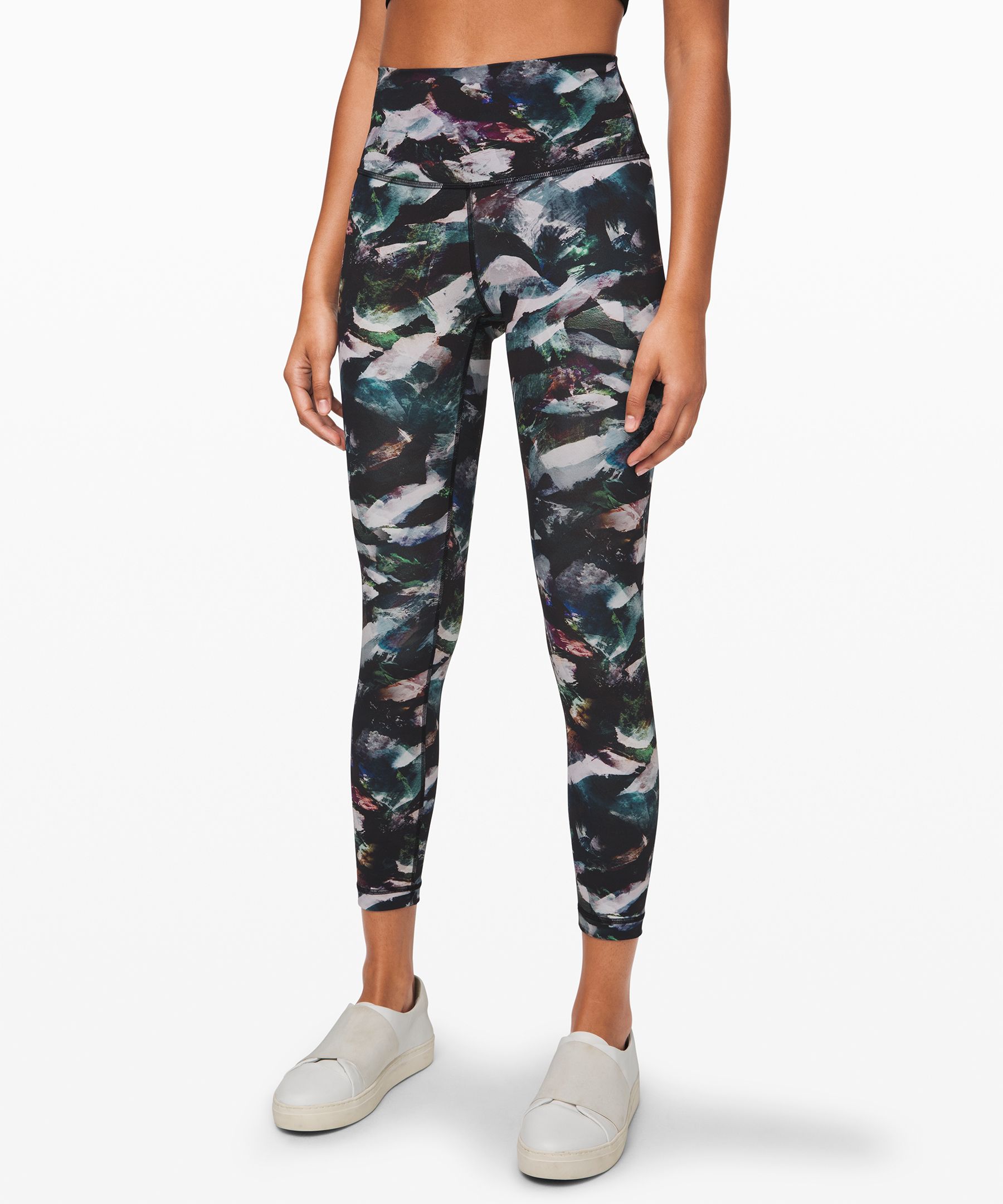 Lululemon Wunder Under Tight 25 Siz 4 Incognito Camo Jacquard Alpine White  Camo 