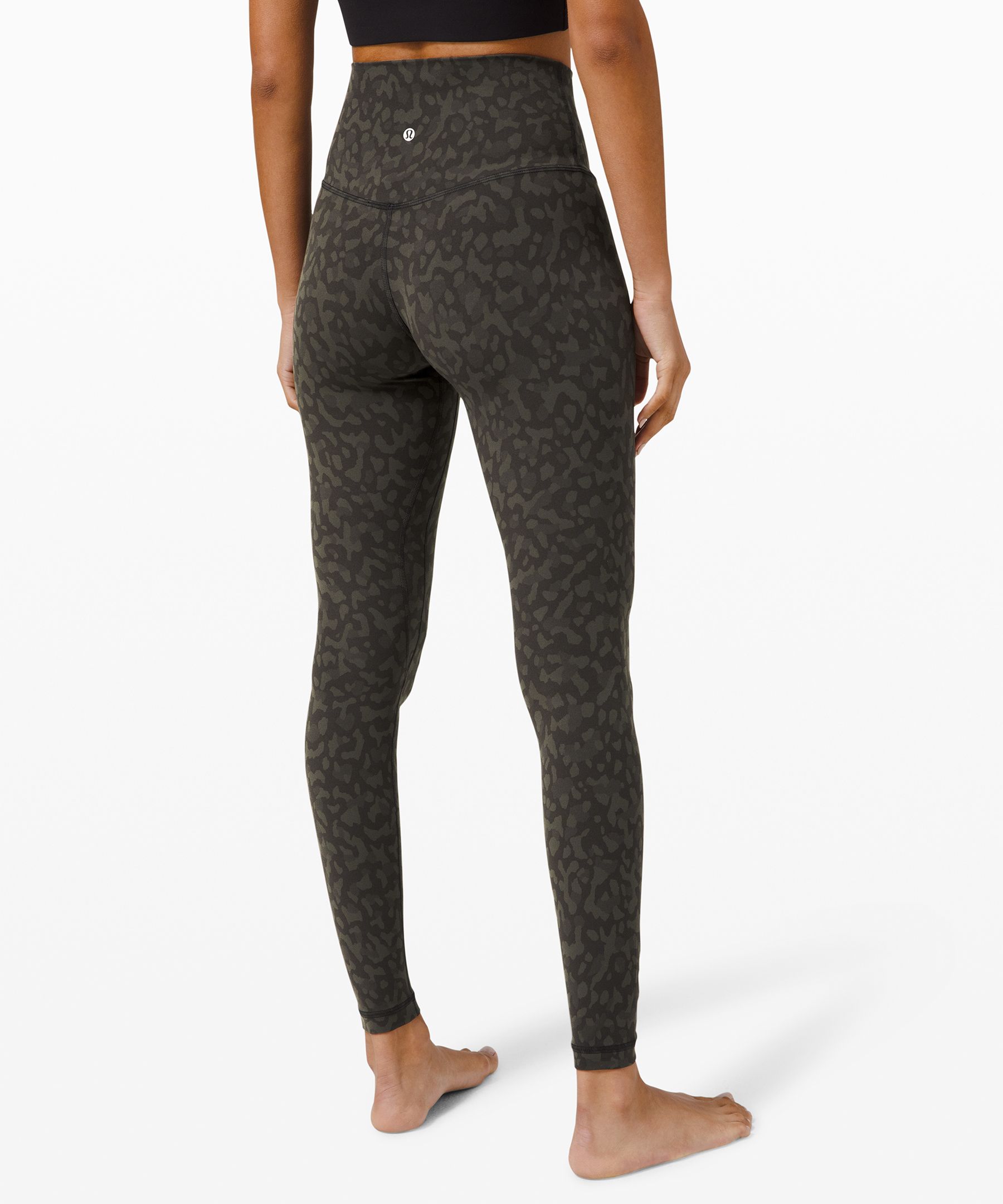 lululemon green and black leggings