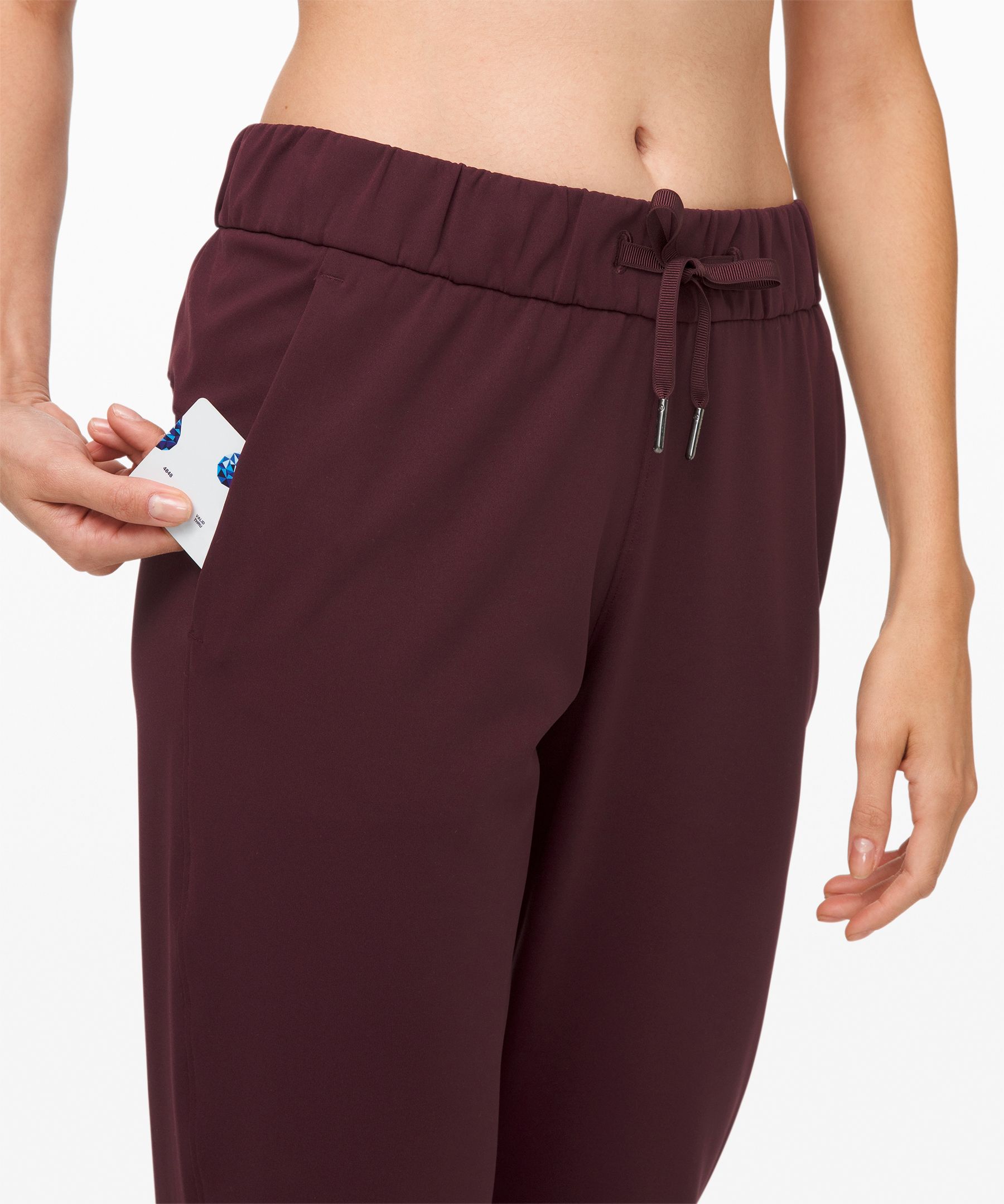 Lululemon On the Fly Pant Full Length - Ink Blue - lulu fanatics