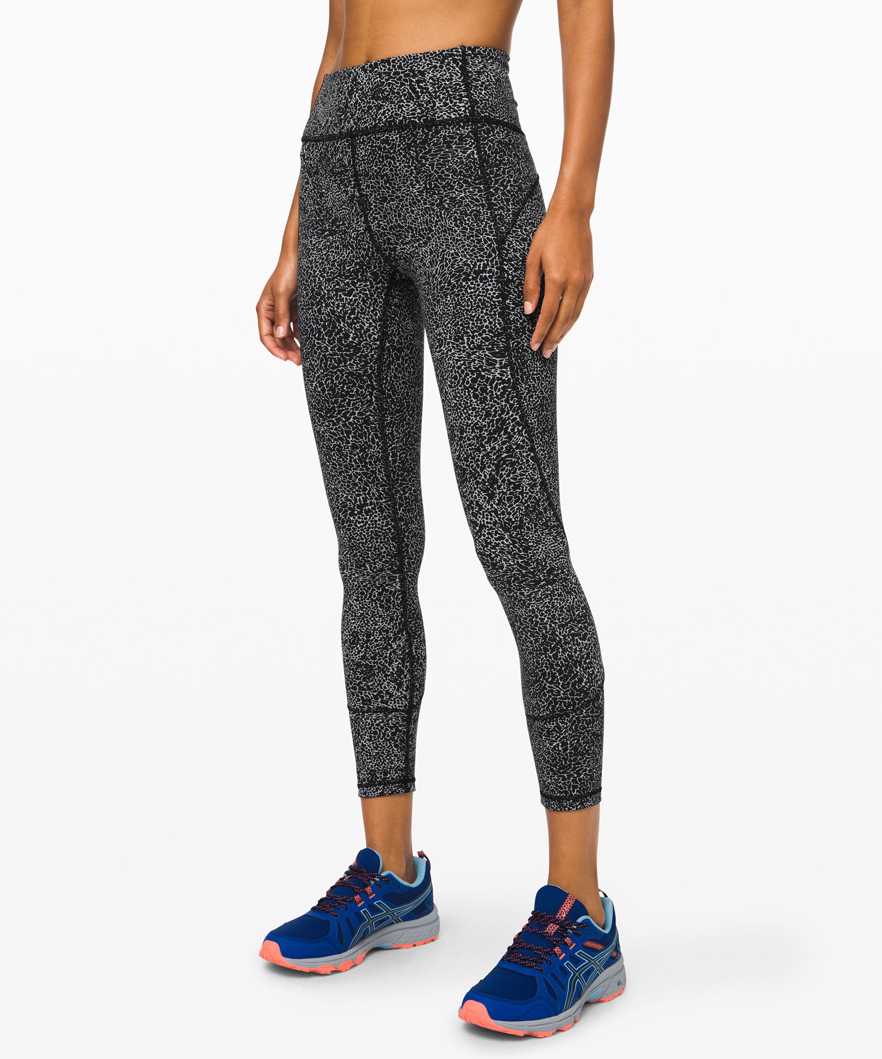 Lululemon In Movement Tight 25" *everlux In Polar Shift Ice Grey Black