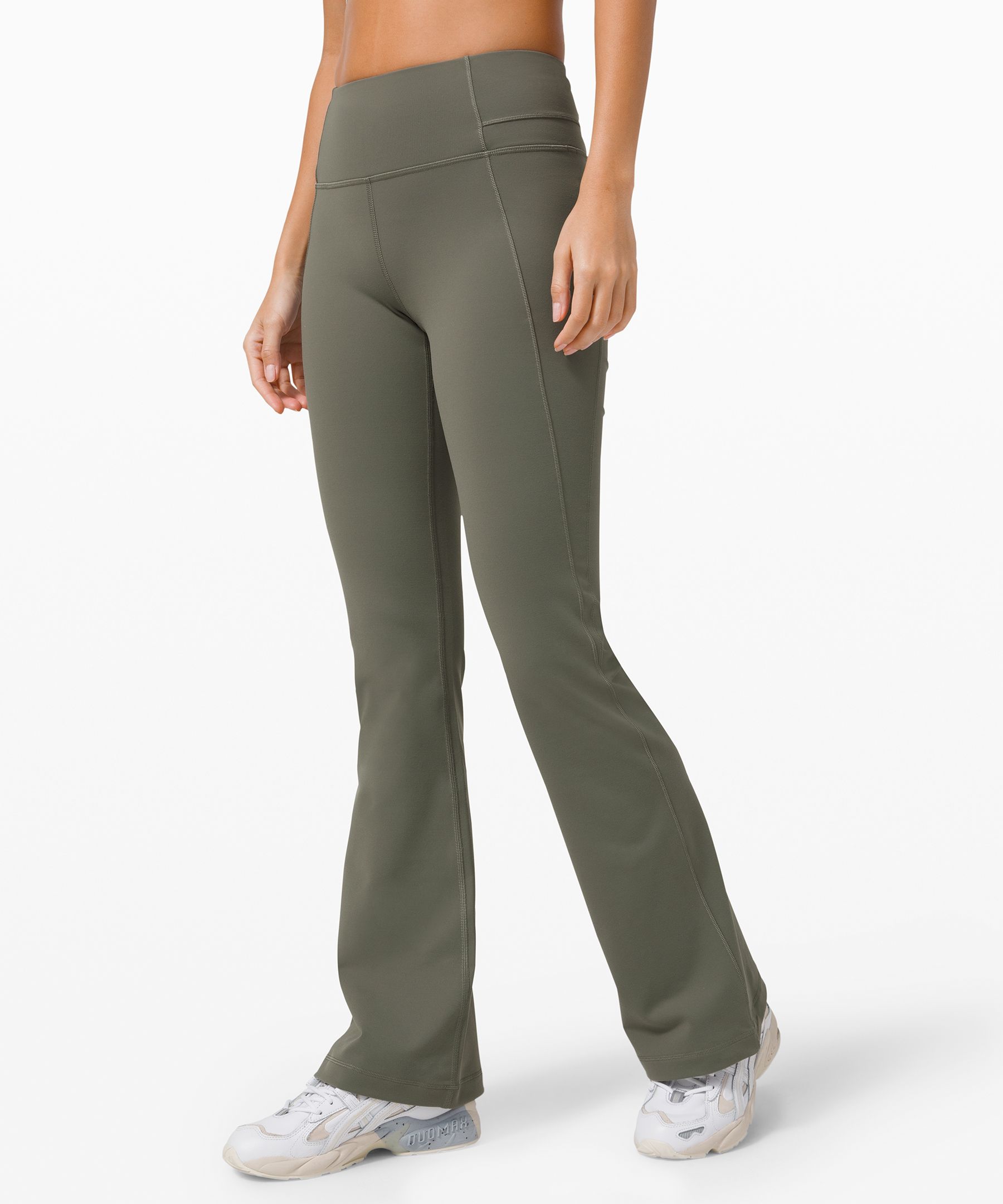 Lululemon Groove Pant Flare 32 In Green