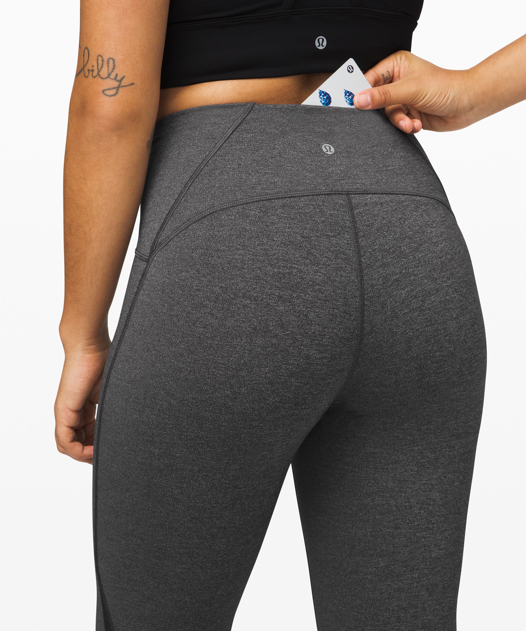 Lululemon Train Times 7/8 Pant *25 Black Full On Luxtreme