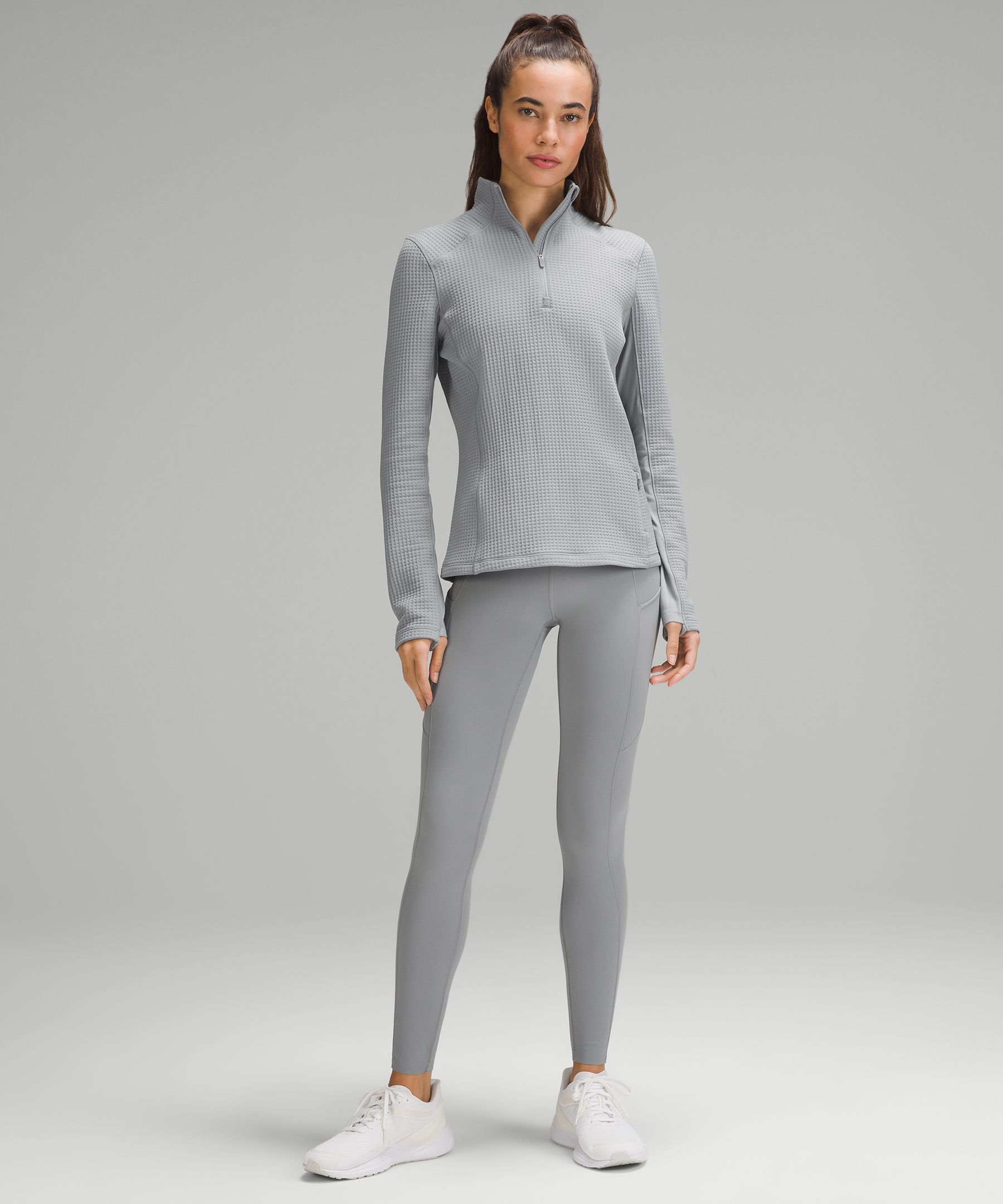 Lululemon Ebb to Train Super-High-Rise Tight Black/Rhino Grey Size