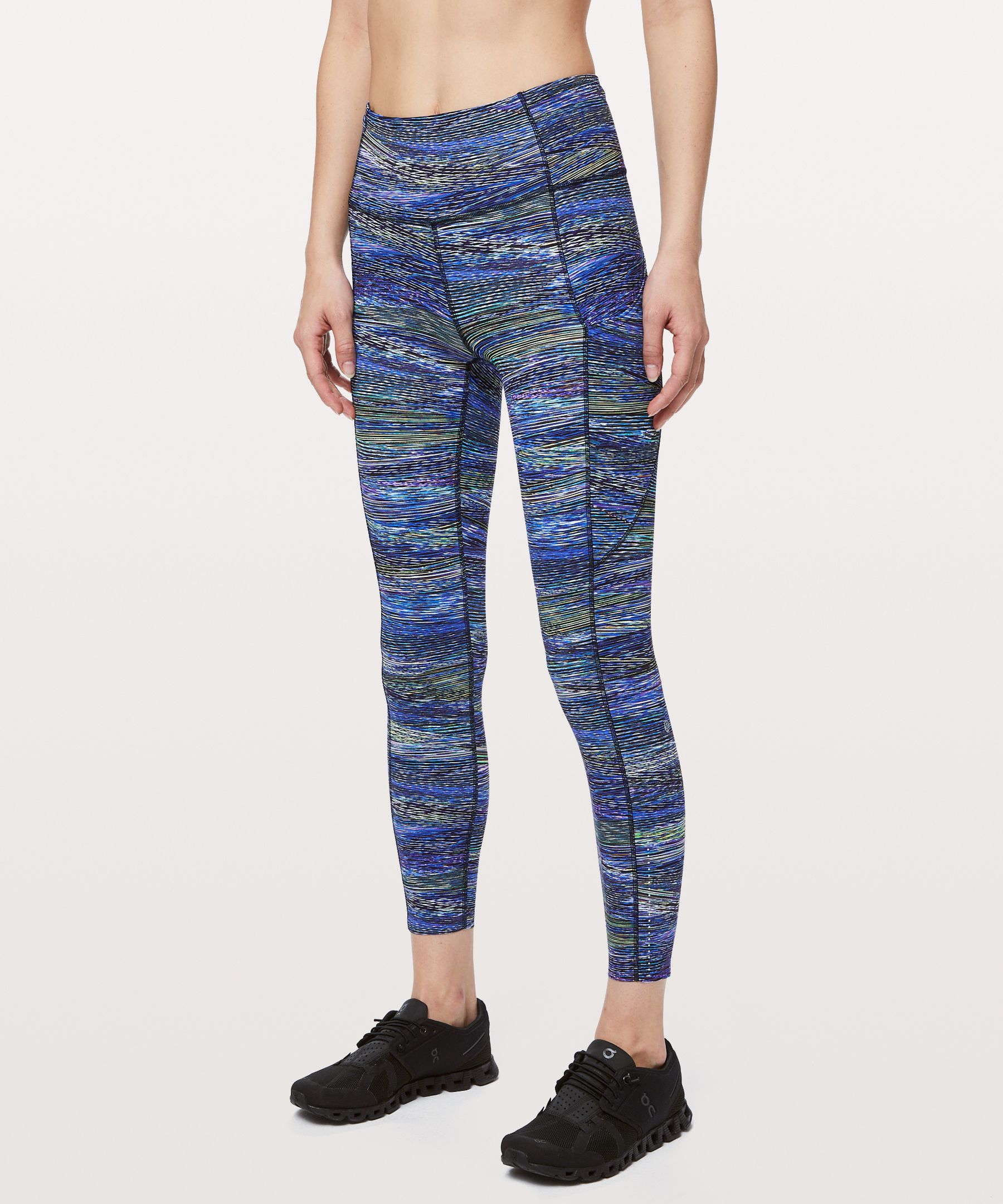 Lululemon Fast And Free Tight Ii 25 *nulux In Interconnect Blue Multi