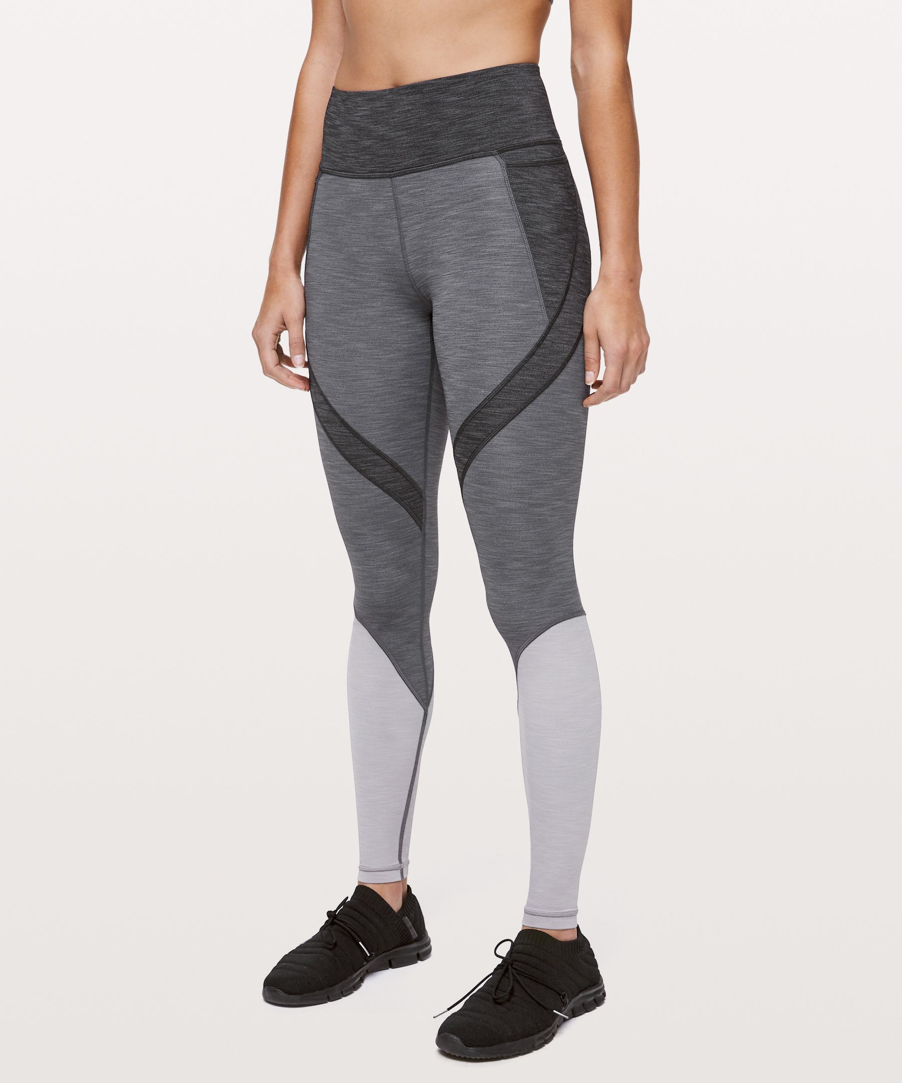 Lululemon Early Extension High-rise Tight *28" In Heathered Black/heathered