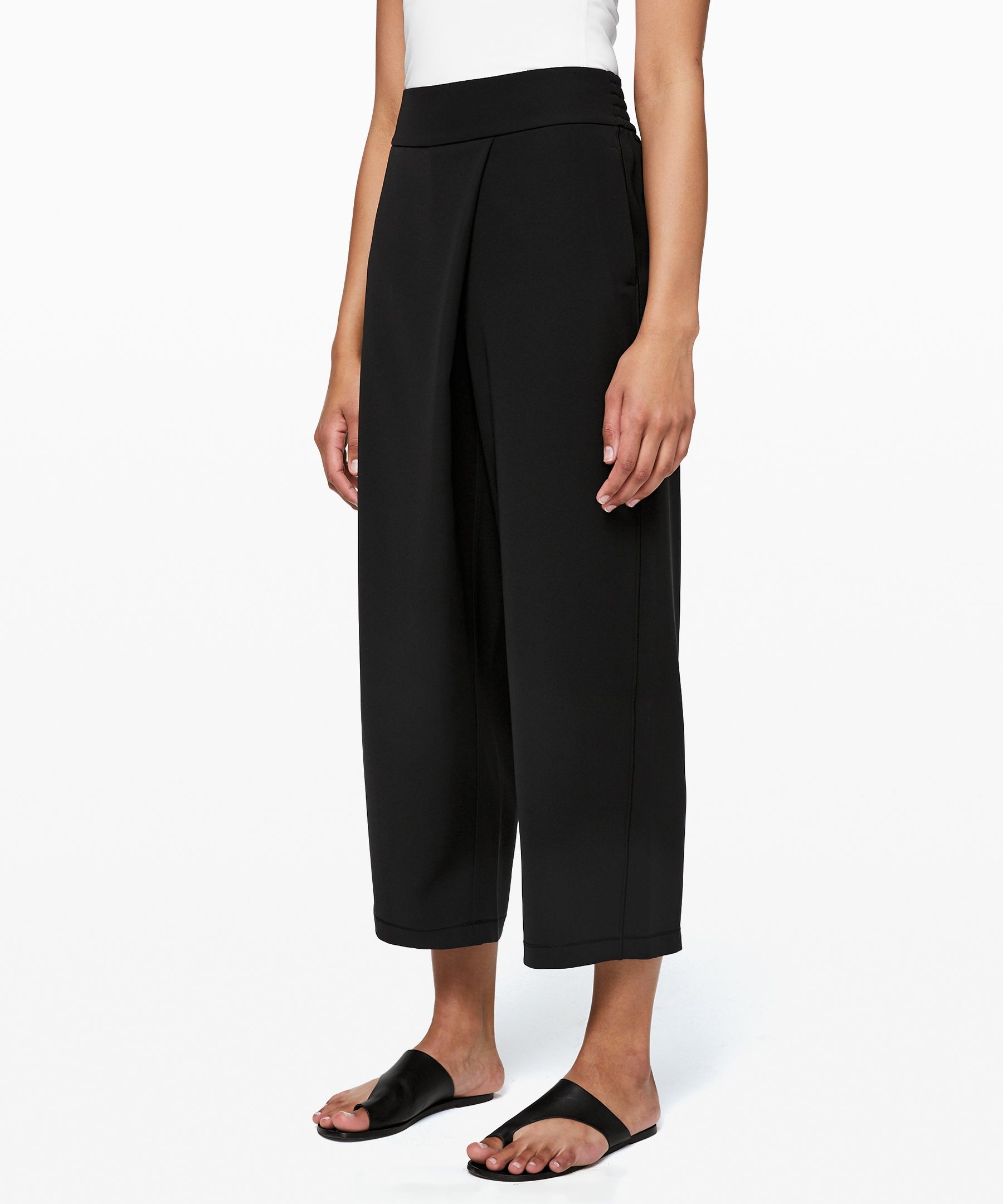 Go With The Flow Black Wide-Leg Pants