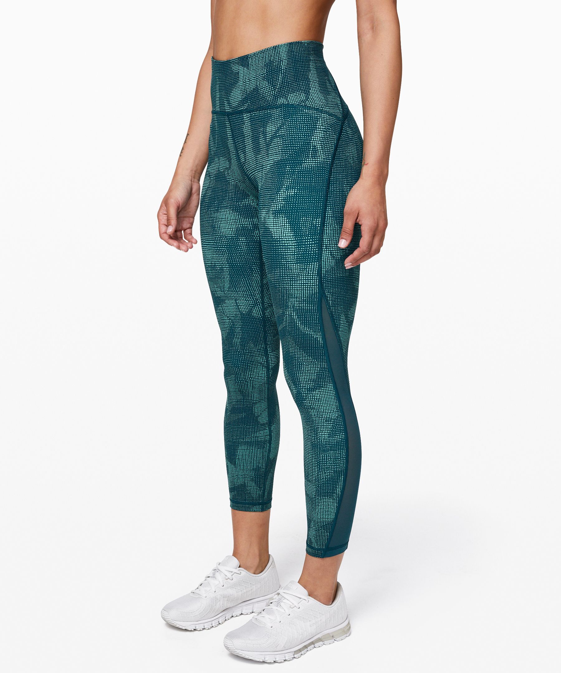 Lululemon Train Times Pant 25" In Illusion Tidal Teal Bermuda Teal/bermuda