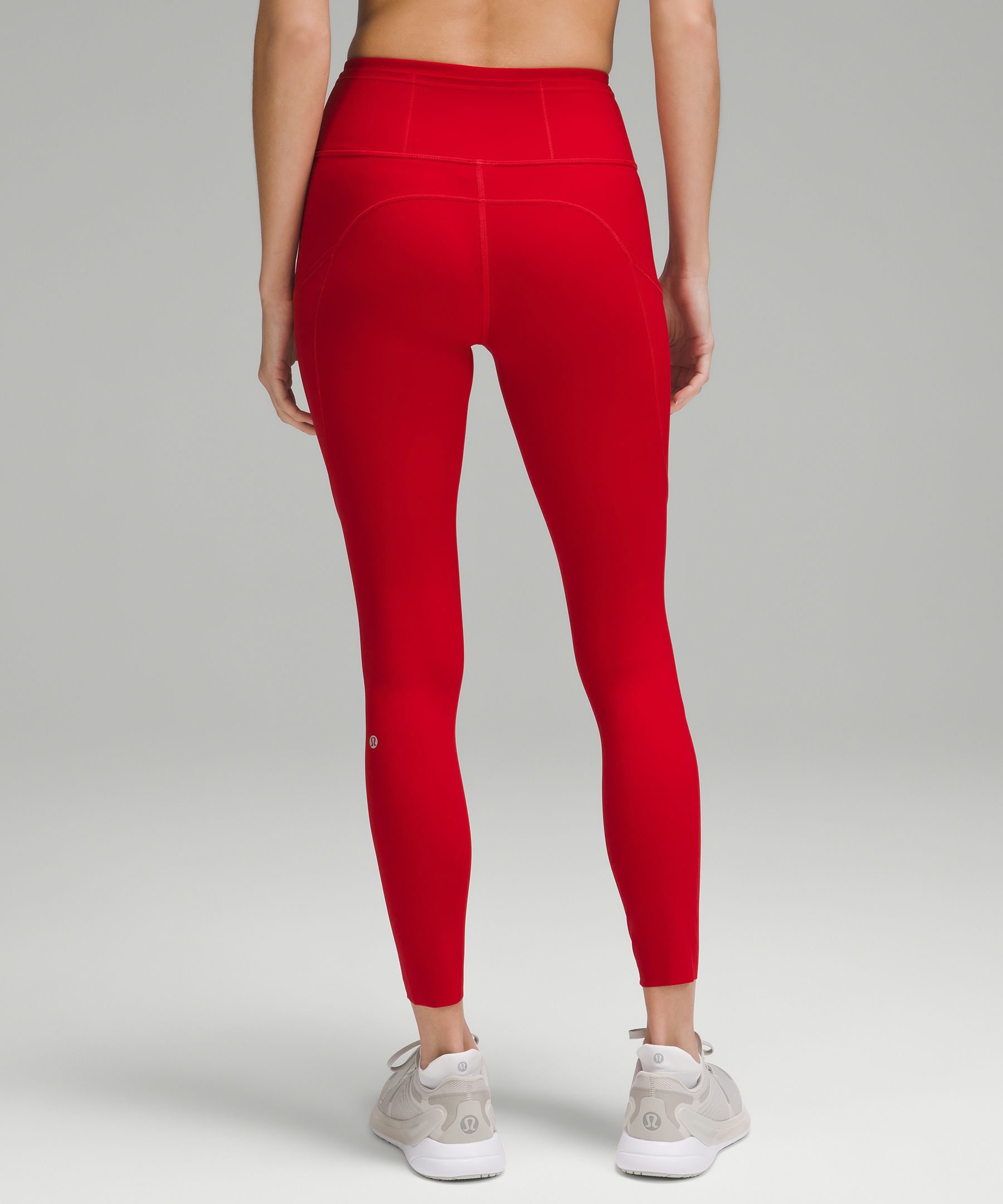 red lululemon pants