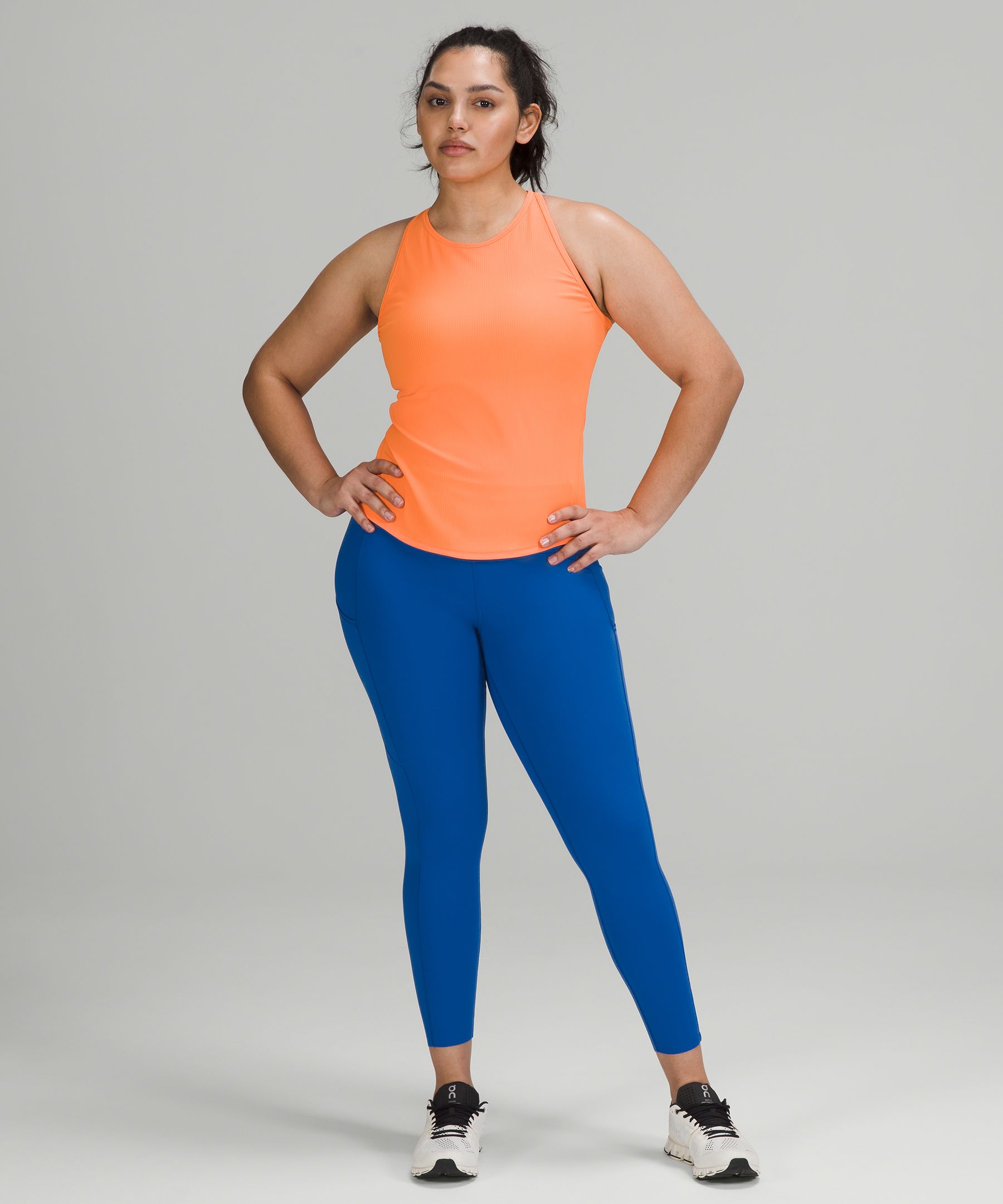 Lululemon Fast & Free High Rise Tights Leggings Symphony Blue Nulux 6 -  Athletic apparel
