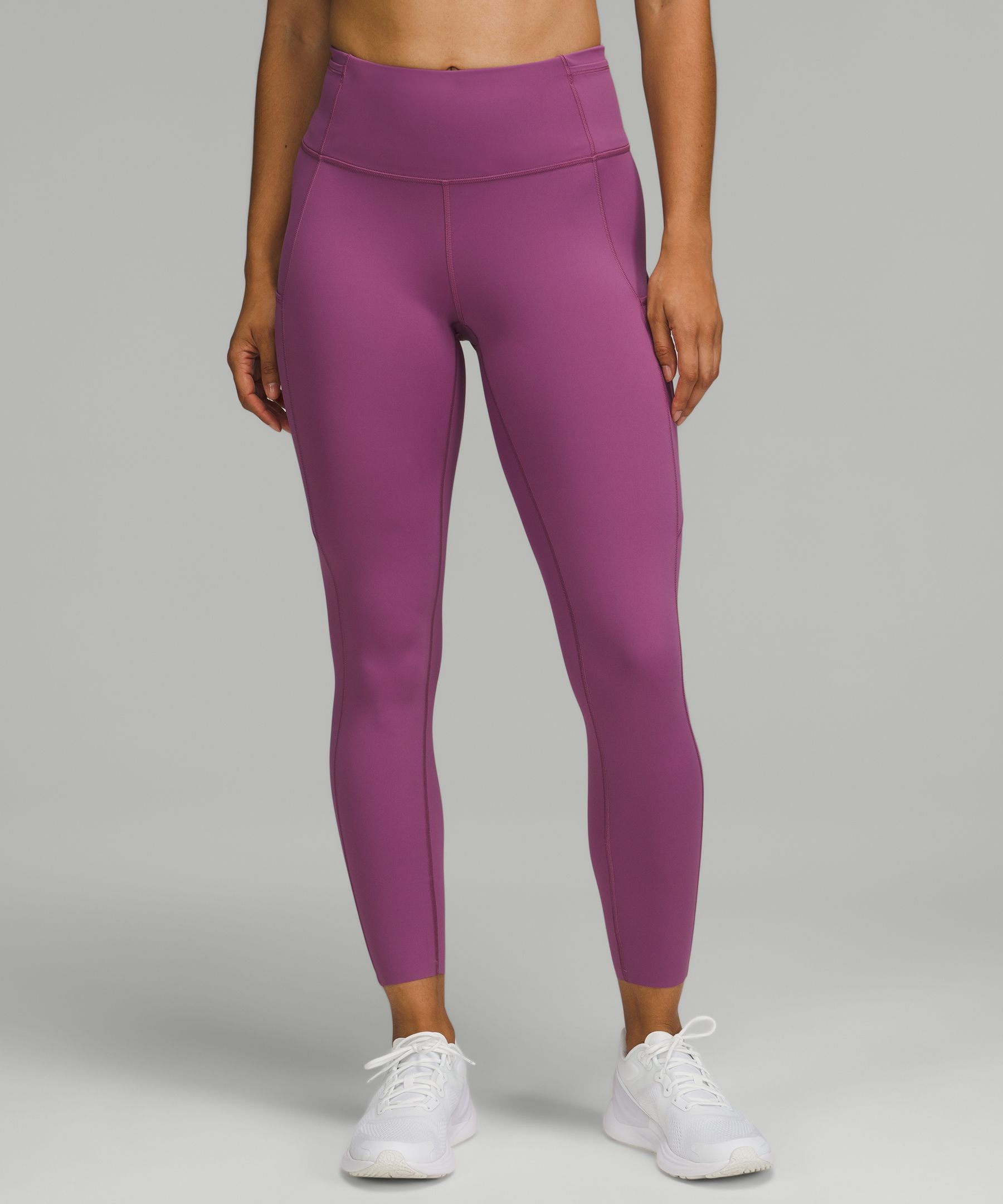 Lululemon Fast And Free High-rise Leggings 25" In Magenta Purple