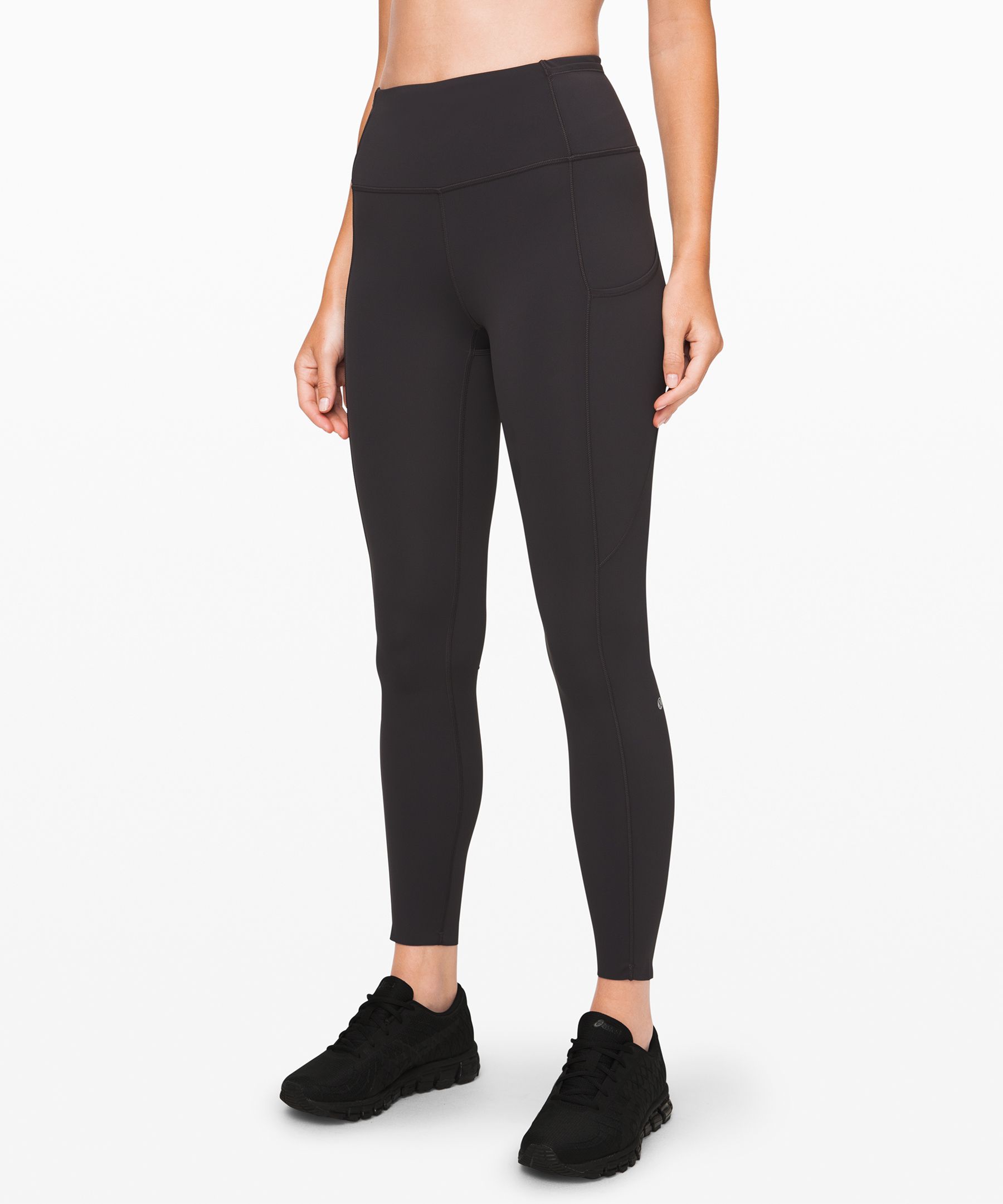 Lululemon Fast And Free Tight Ii 25 Reflective *nulux In Neon