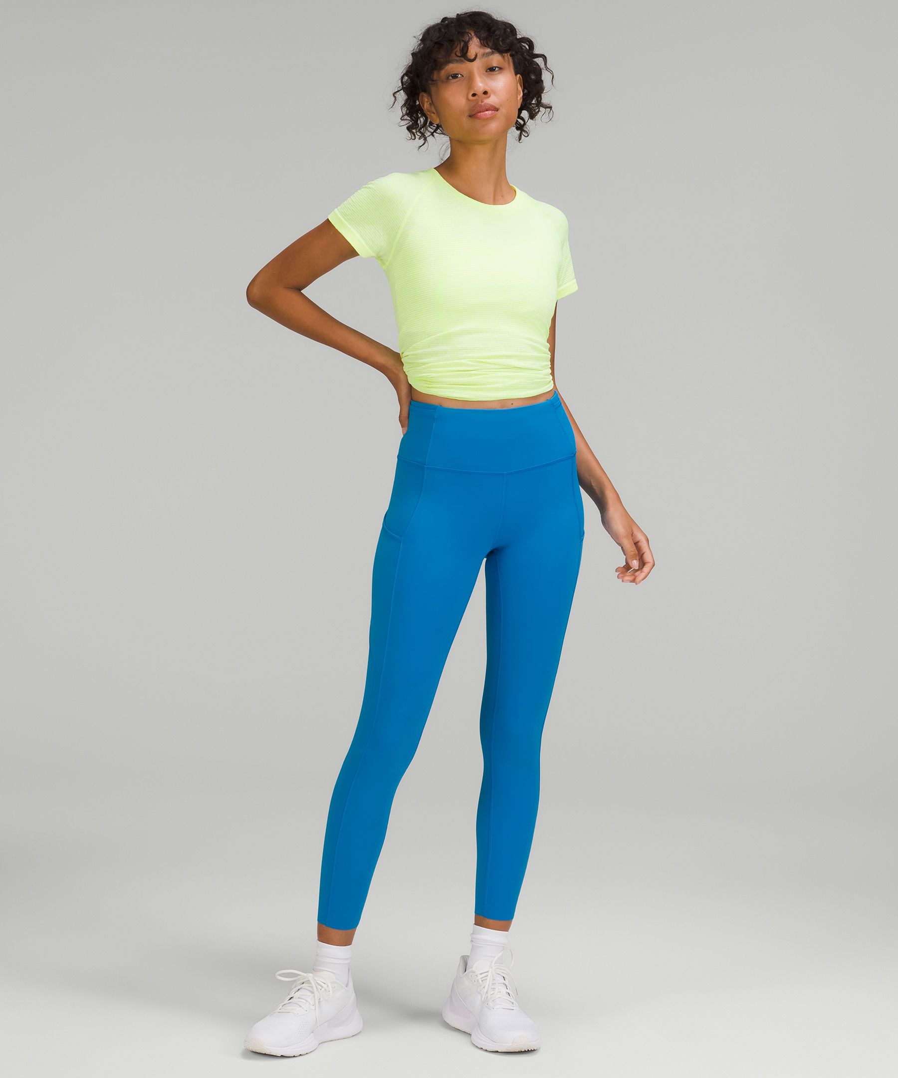 ASOS DESIGN legging in rib with tie waist