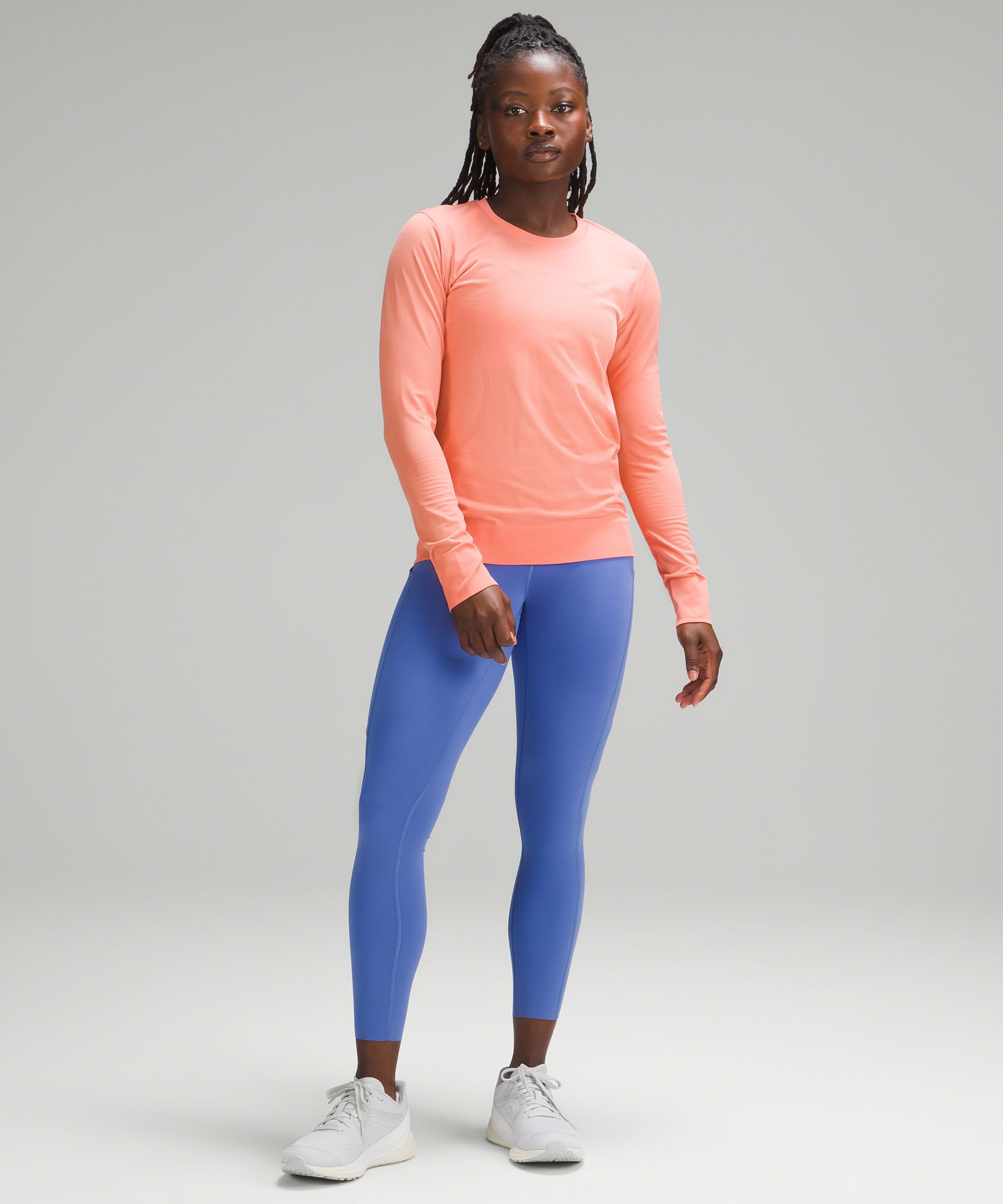 Lululemon Fast & Free Tight 7/8 II Nulux 25 Area Ice Grey in 2023