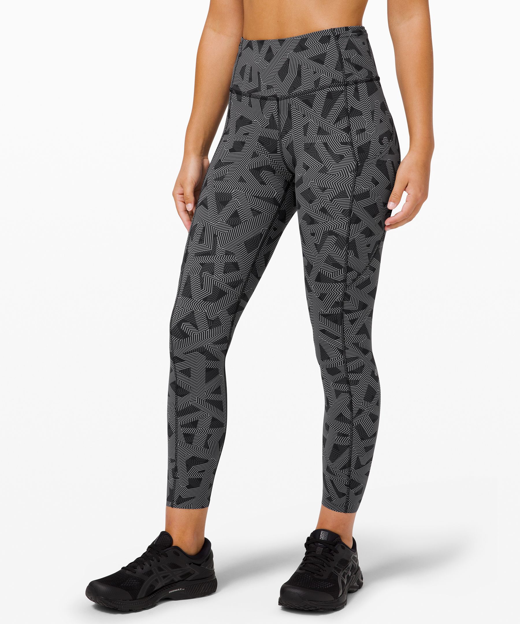 Lululemon Fast And Free Tight 25" *non-reflective Nulux In Multi