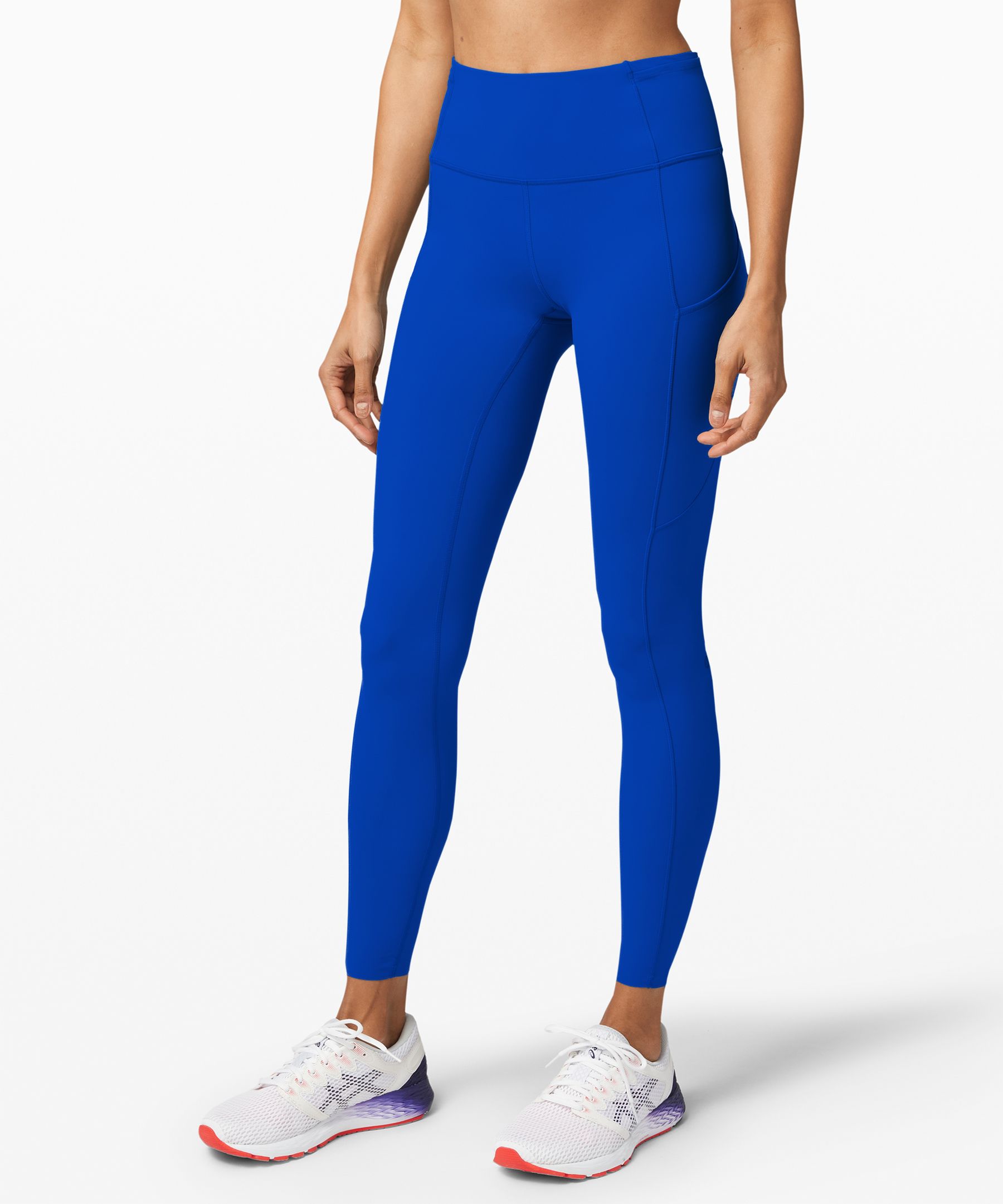 Lululemon Fast And Free High-rise Tight 28 *non-reflective In Neon
