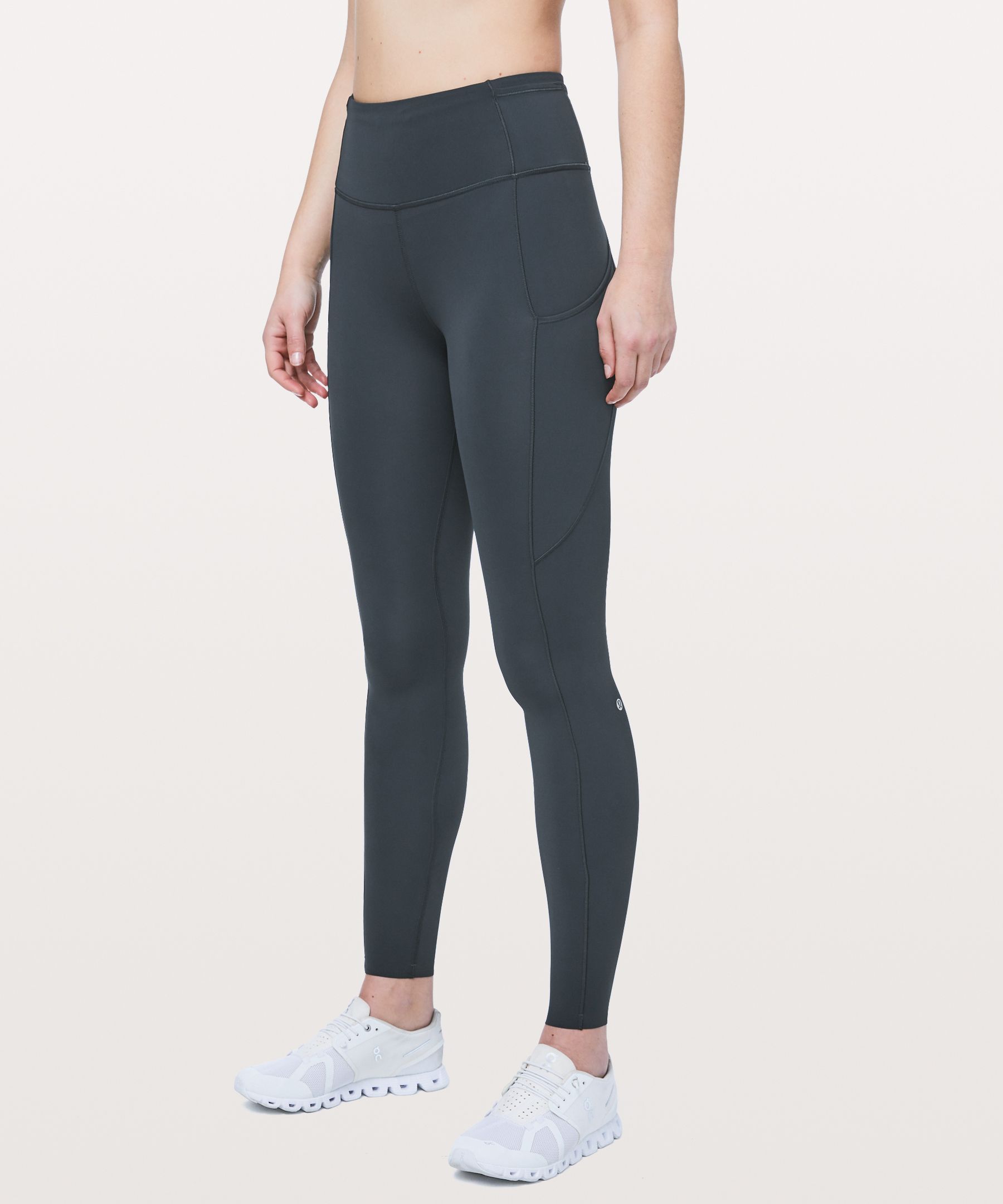 Lululemon Fast And Free Tight Ii 25" *non-reflective Nulux In Melanite