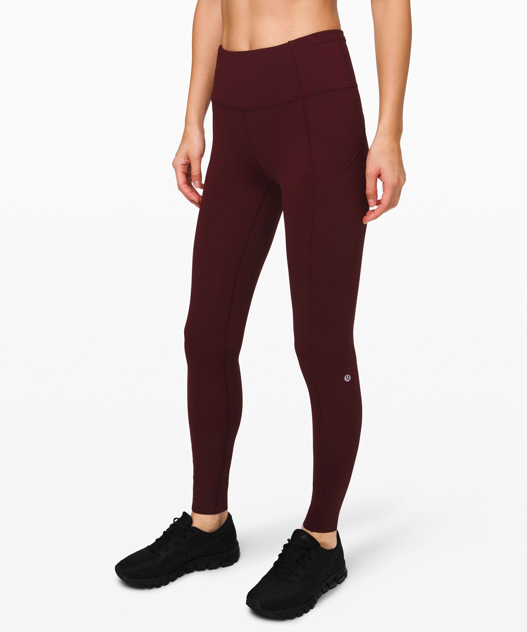 Lululemon Fast And Free Tight 28" *non-reflective In Garnet