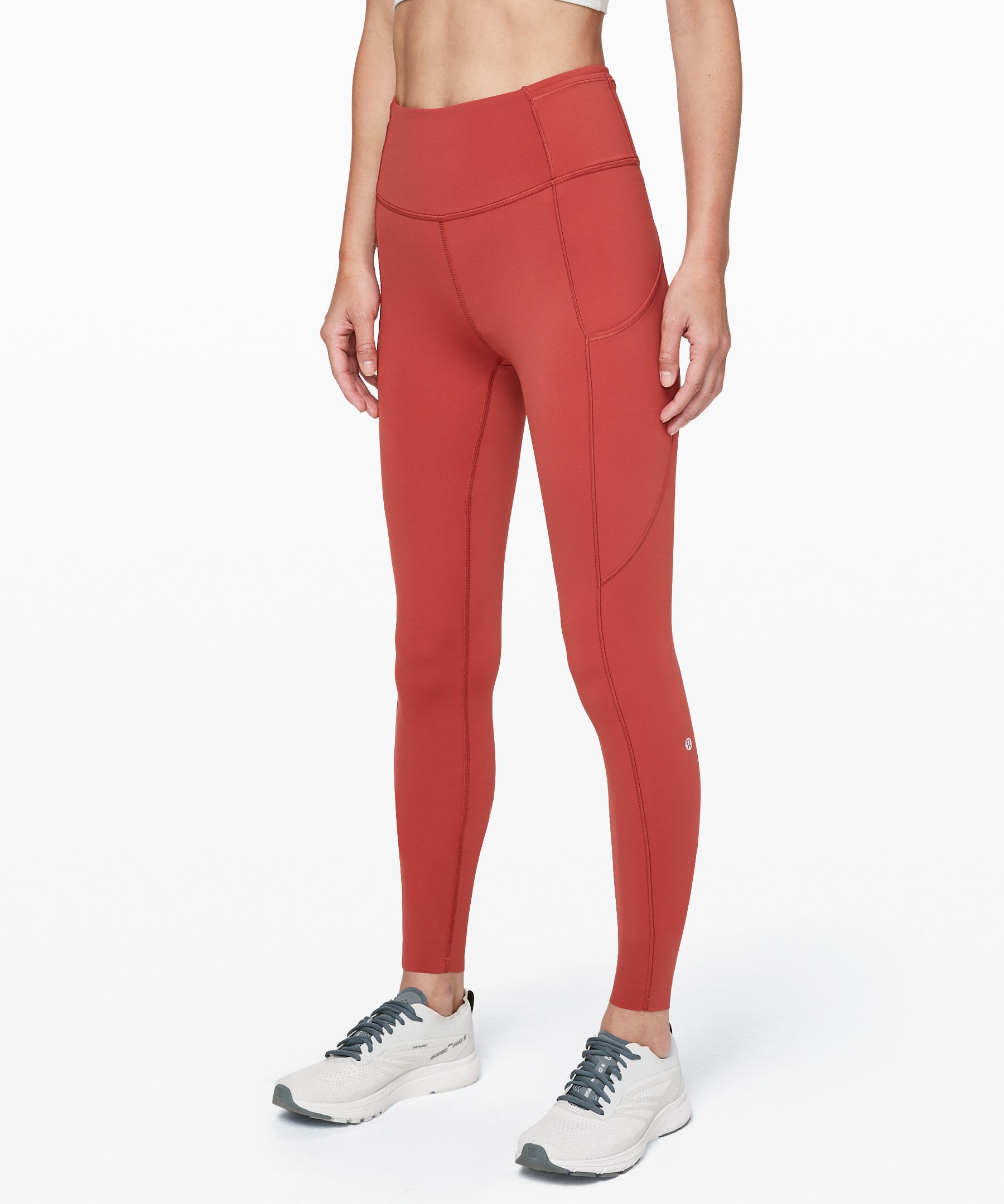 Lululemon Fast And Free Tight 28" *non-reflective In Cayenne