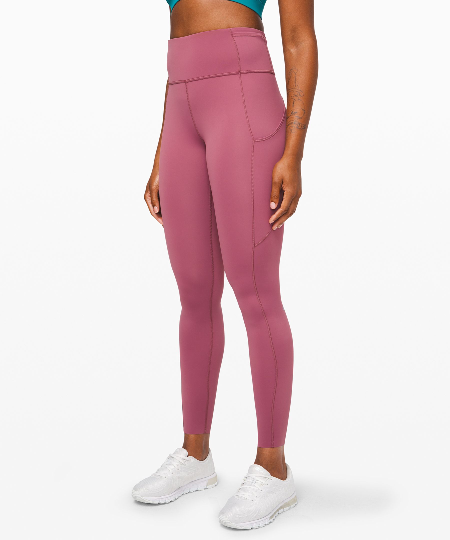 Lululemon Fast And Free High-rise Tight 28" *nulux In Plumful