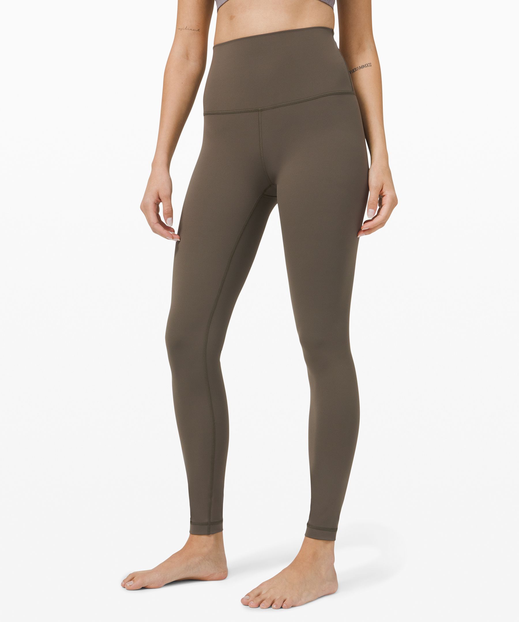 Lululemon Wunder Under Super High-rise Tight 28" *full-on Luxtreme Online Only In Green