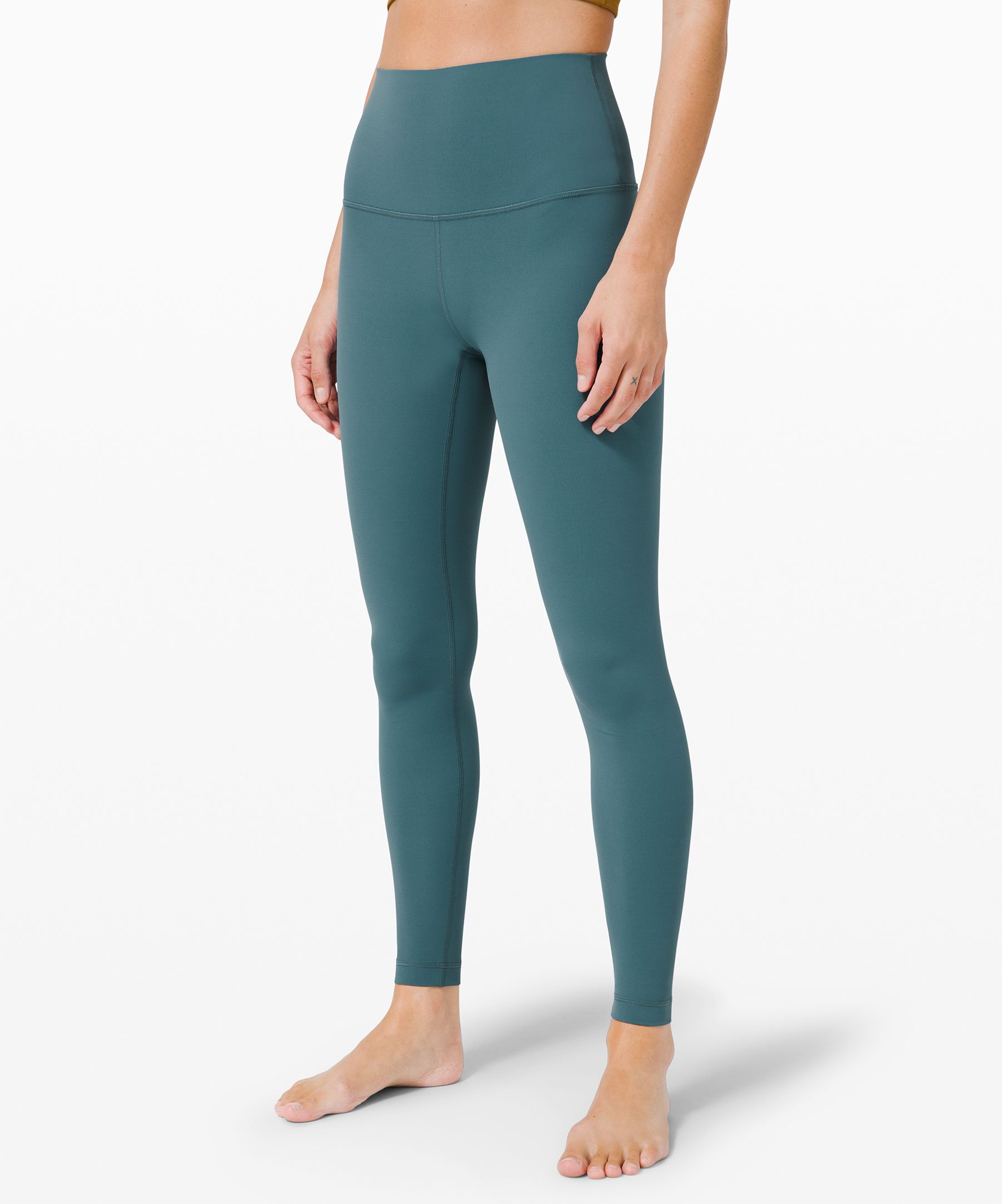 Lululemon Wunder Under Super High-rise Tight 28" *full-on Luxtreme Online Only In Green