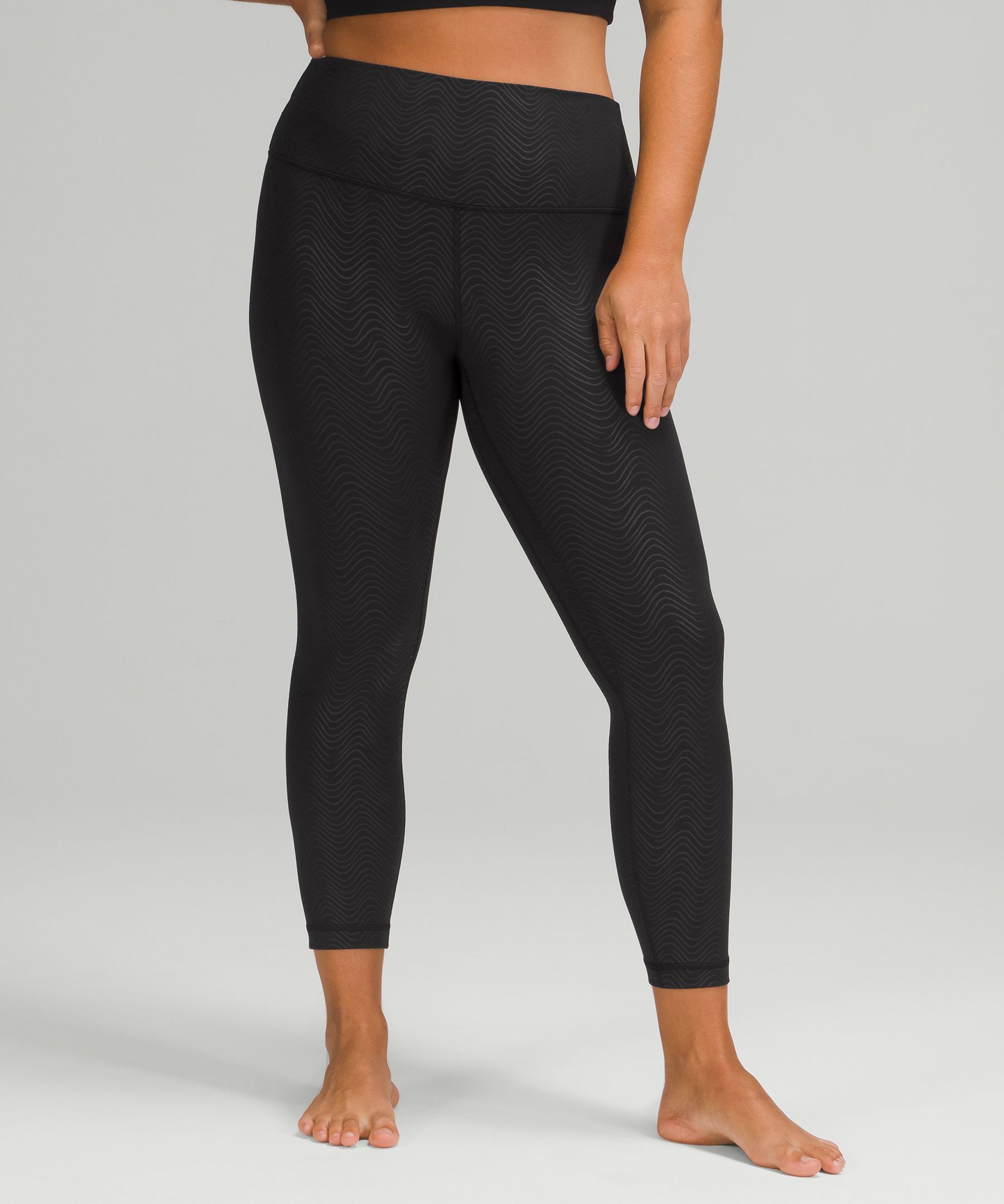 Lululemon Align™ High-rise Pants 25" In Segment Emboss Black