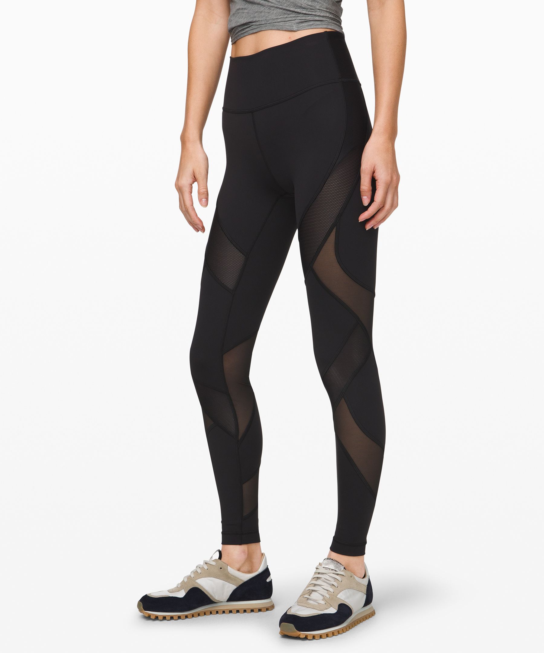 lululemon mesh panel leggings