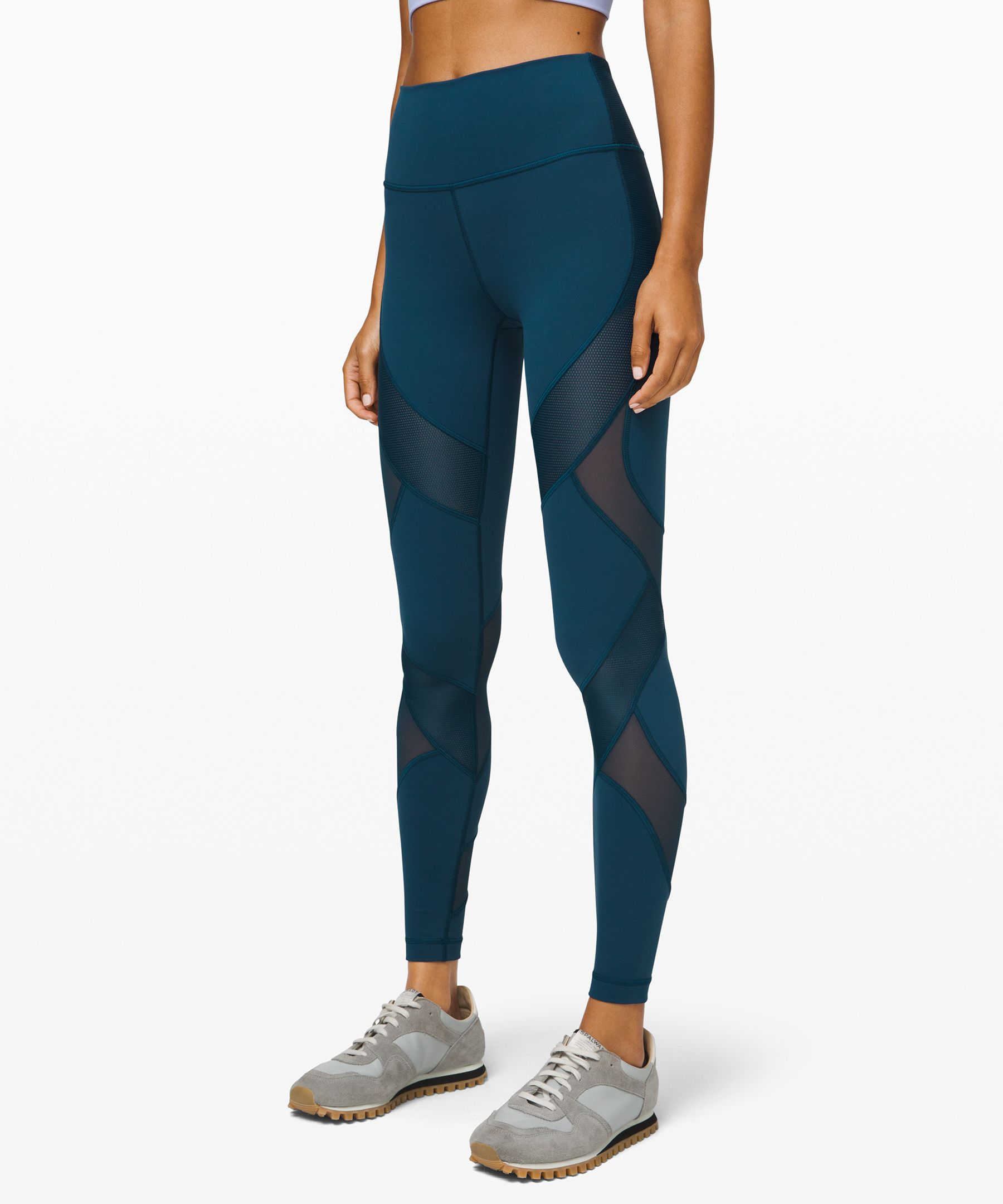 White mesh lululemon on sale leggings