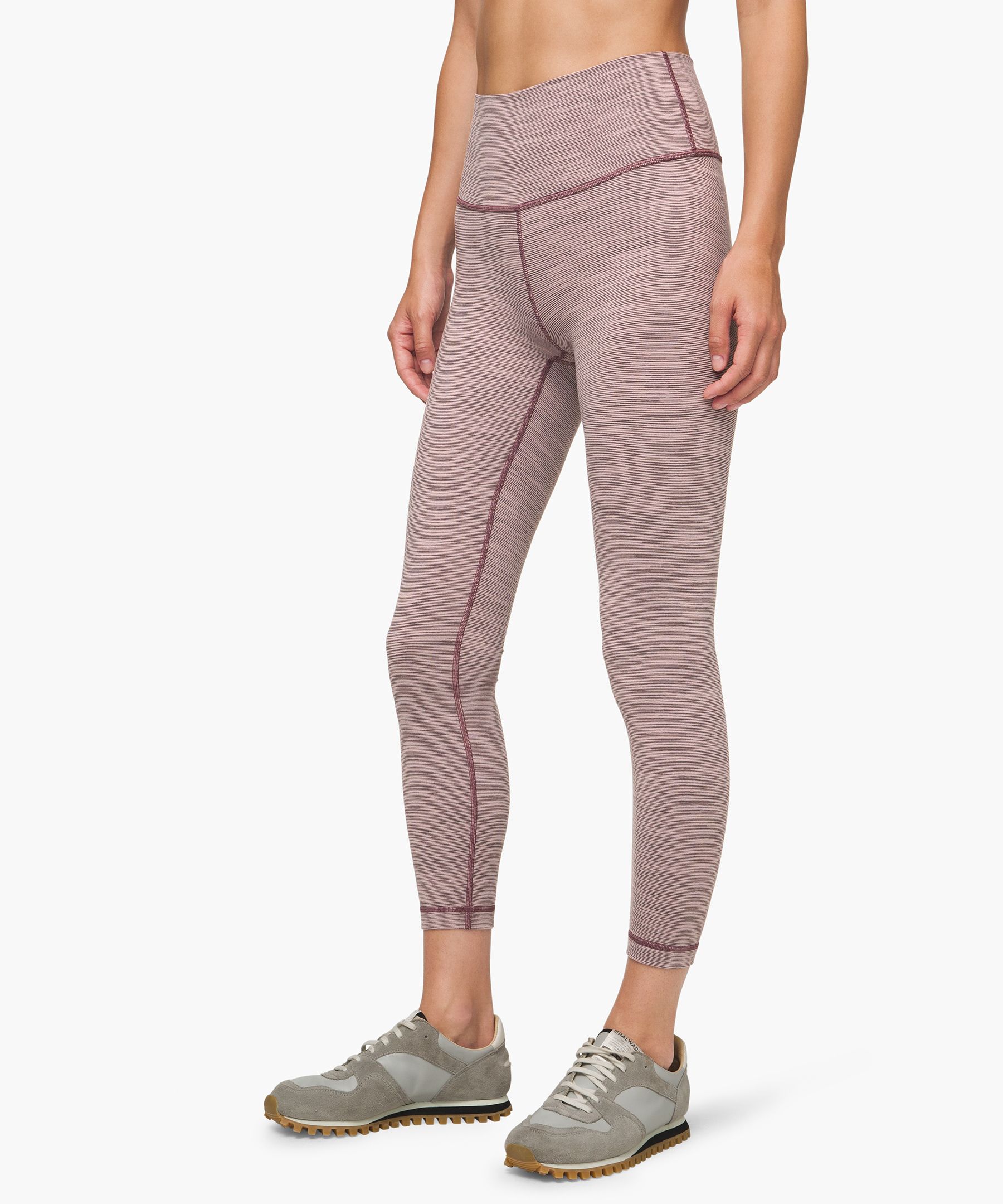 Lululemon Wunder Under High Rise Tight 25" In Wee Are From Space Frosted Mulberry