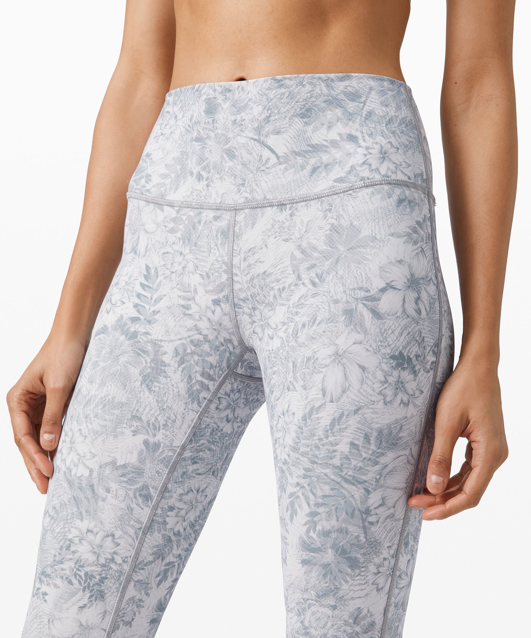 Lululemon Wunder Under Crop (Hi-Rise) (21) Ice Breaker White