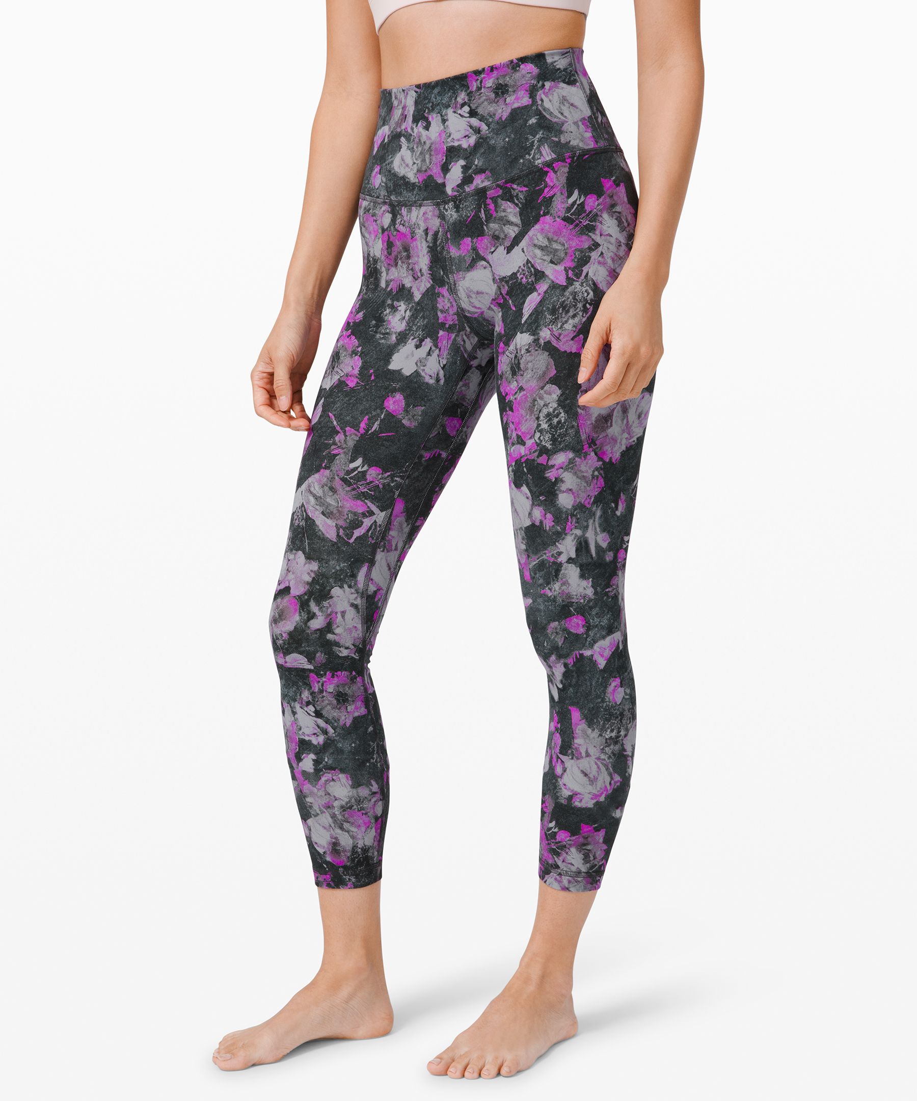 lululemon Align™ High-Rise Pant 24 *Shine Asia Fit, Diamond Dye Starlight Graphite  Grey Diffuse dot foil