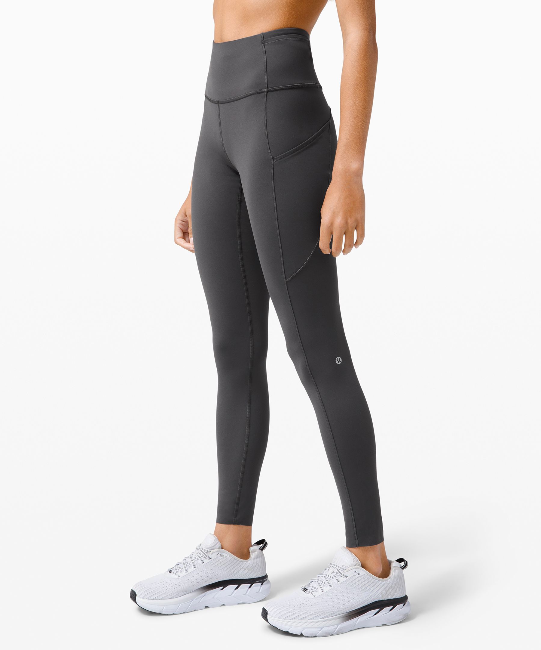 Lululemon Fast And Free High-rise Tight 28" *non-reflective Brushed Nulux In Grey
