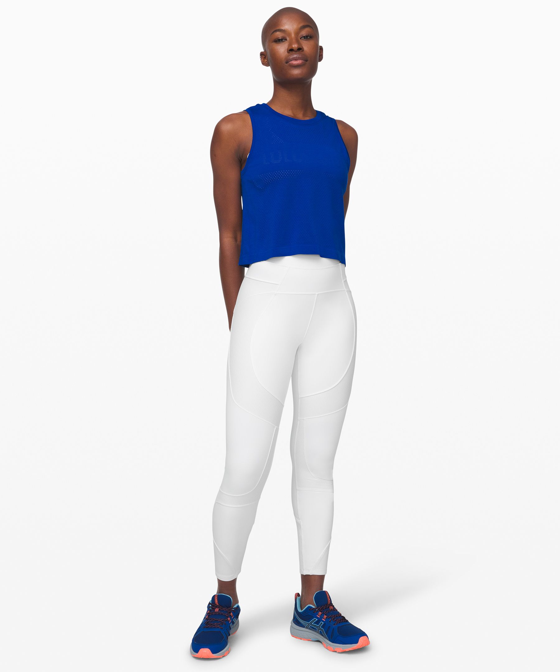 Lululemon All The Right Places Crop Ii *23 In Petrol Blue