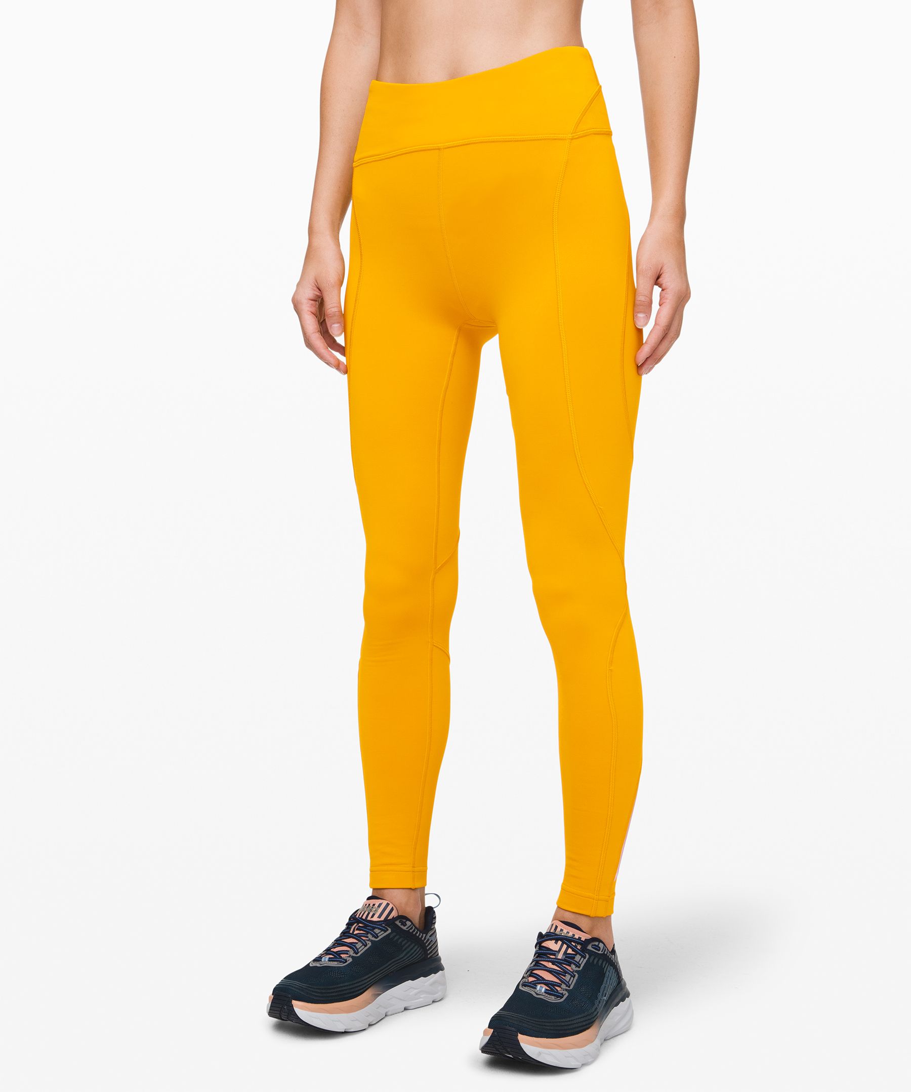 yellow lululemon leggings