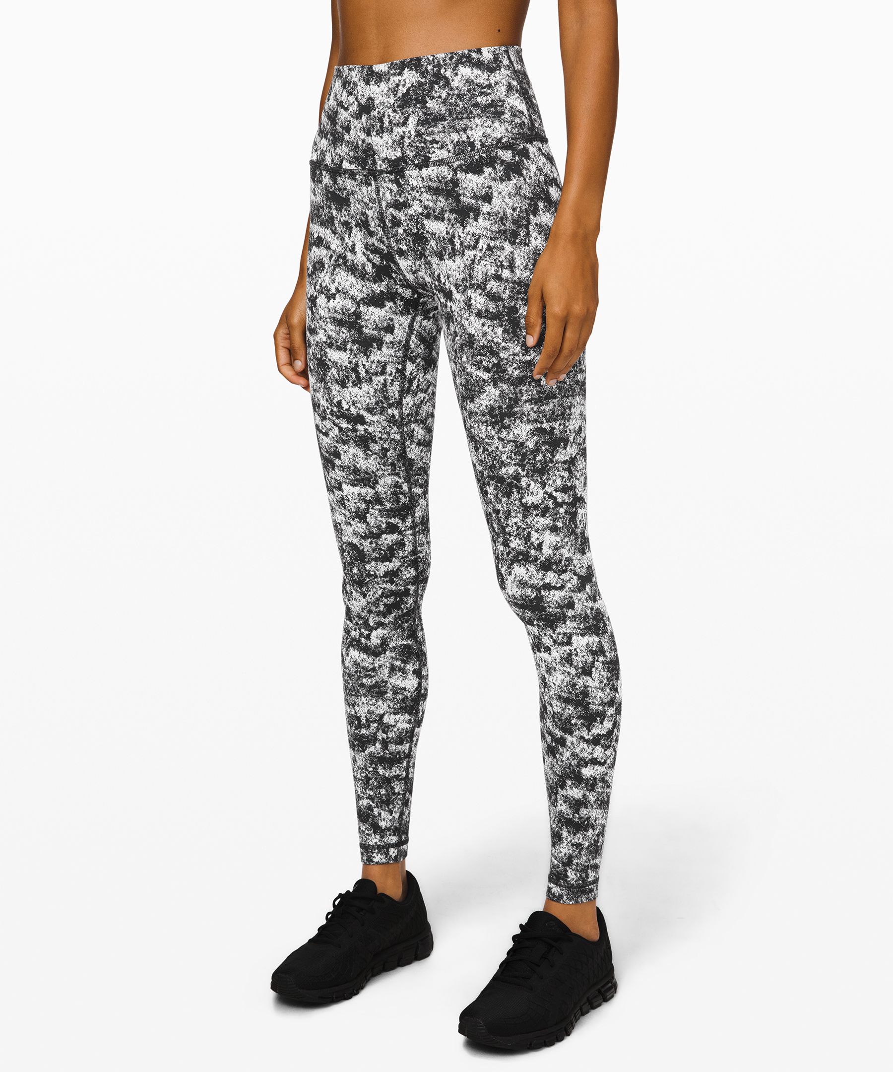 lululemon black and white pattern leggings