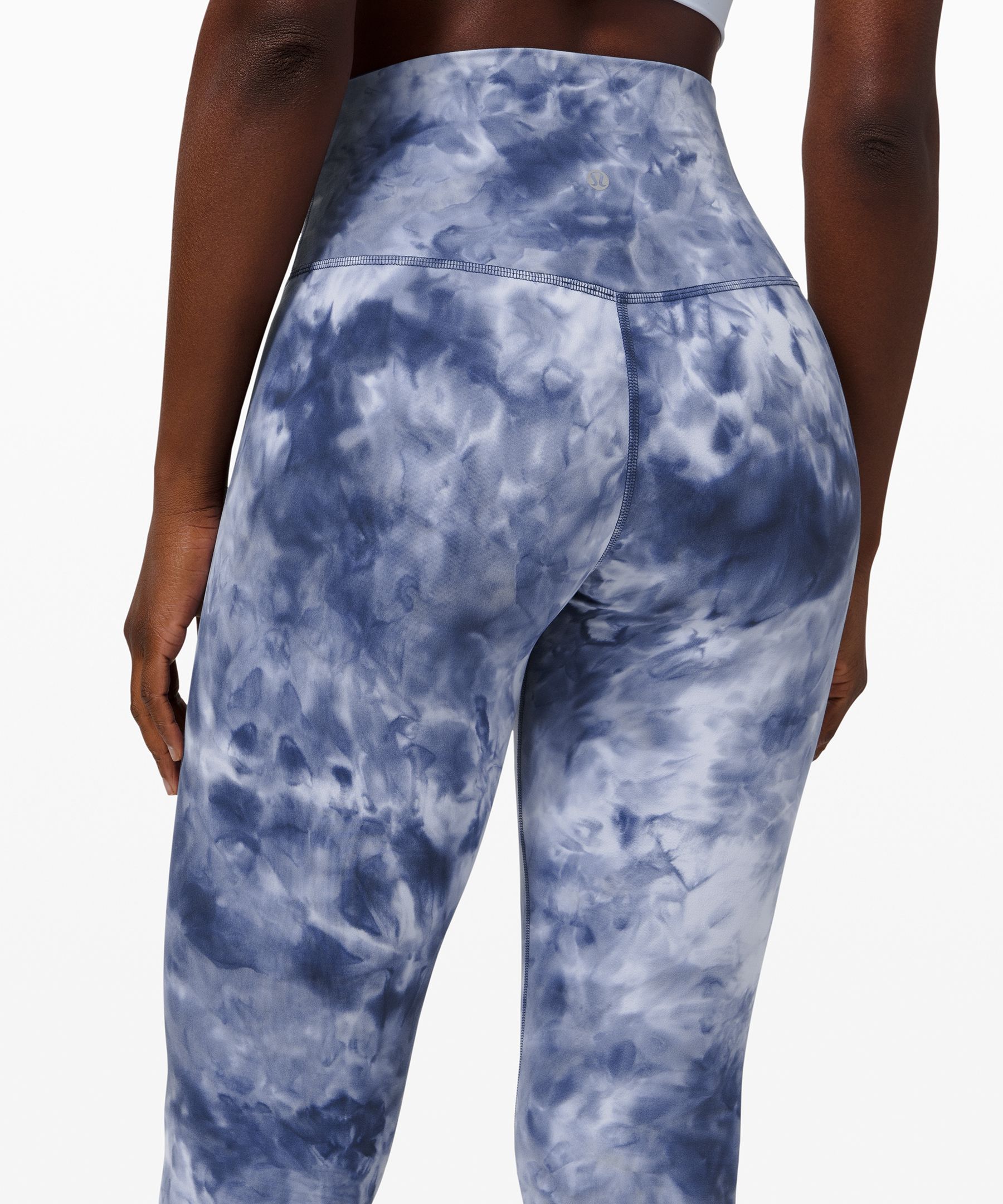 Lululemon blue and white tie dye leggings Size 4 - $46 (54% Off