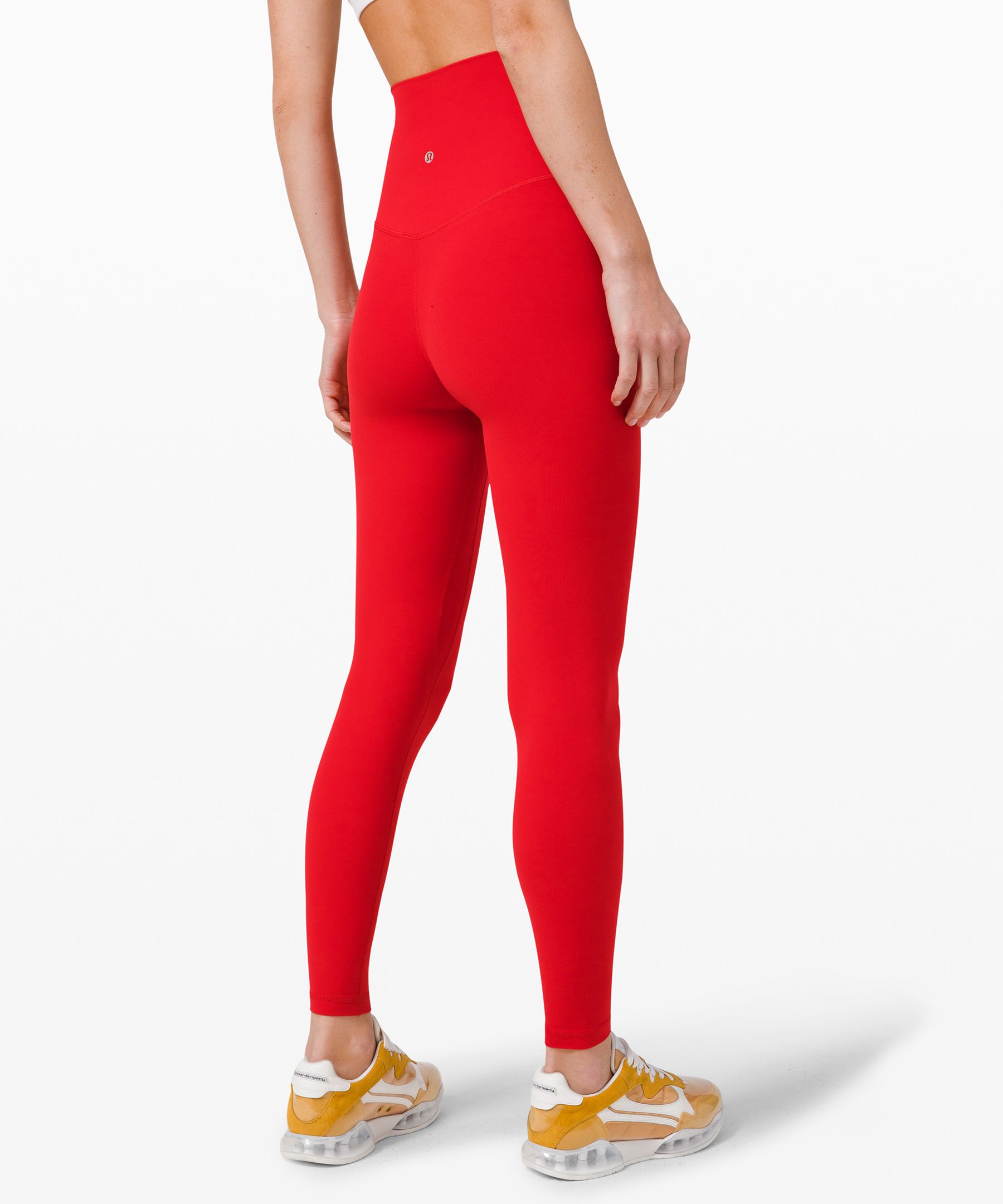 lululemon athletica, Pants & Jumpsuits, Lulu Bright Red Leggings