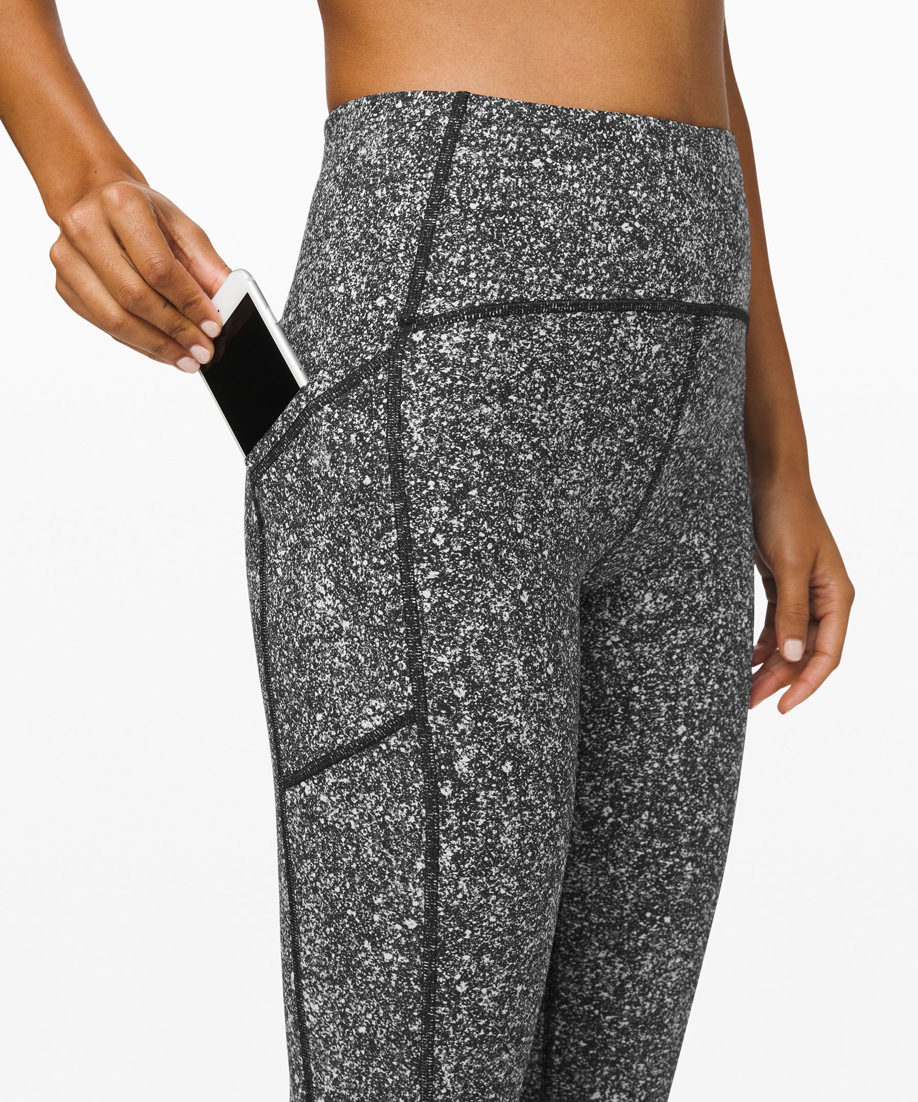 Lululemon Tight Stuff Tight II - Luminesce Splatter White Black